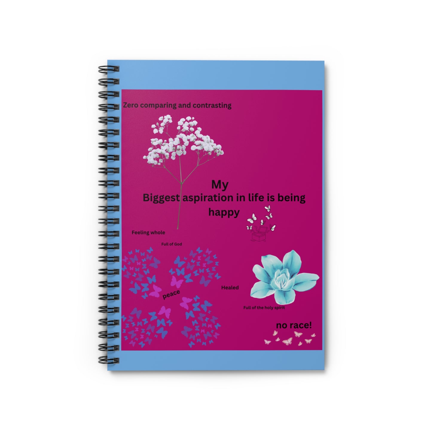 Vibrant Inspirational Spiral Notebook - Gratitude Journal, School Supplies, Gift for Writers, Motivation Tracker, Self-Care Journal, [...]