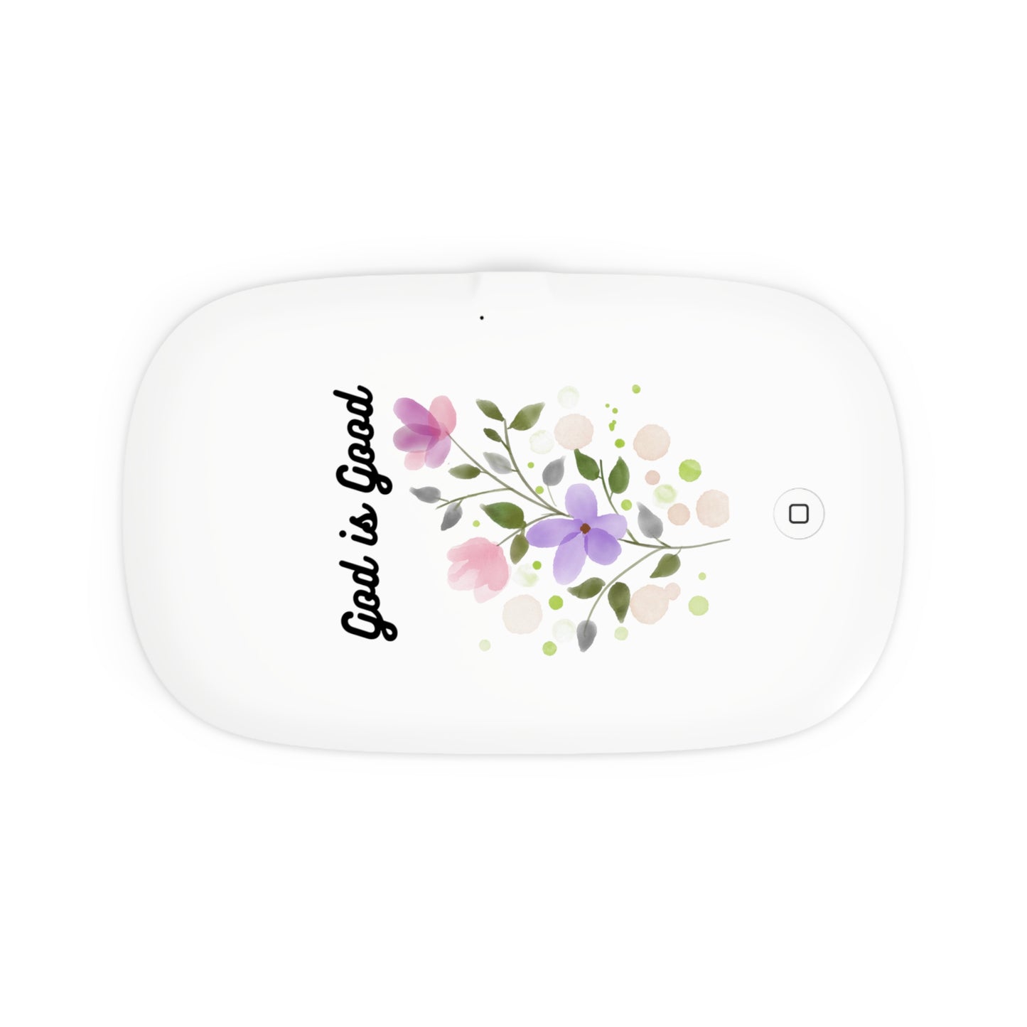 UV Phone Sanitizer & Wireless Charger with Floral Design, Tech Gift for Her, Home Decor, Birthday, Mother's Day, Stress Relief