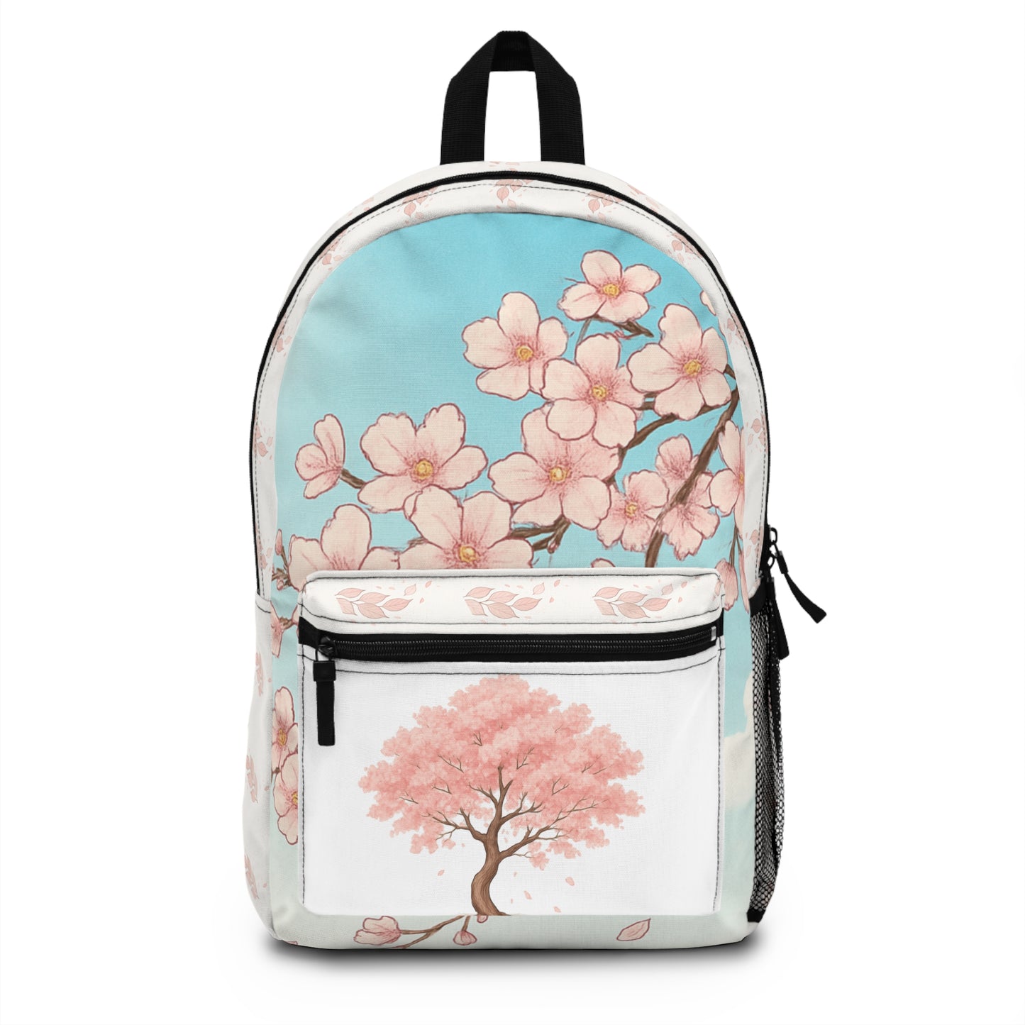 Cherry Blossom Backpack | Floral Travel Bag, School Bag, Gift for Nature Lovers, Lumbar Support Daypack, Eco-Friendly Design