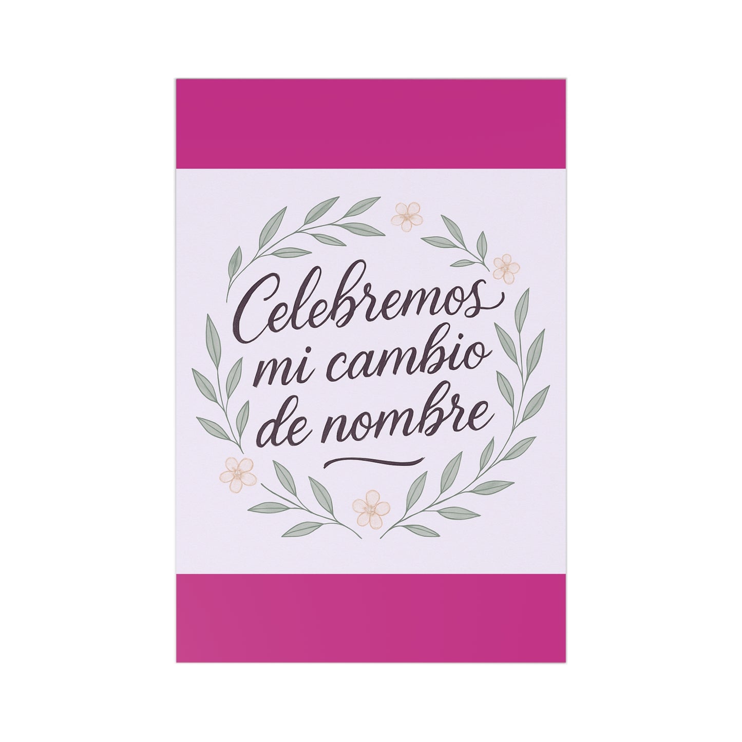 Celebration Postcards Set, Personalized Name Change Greetings, Floral Design Cards, Thoughtful Gifts for Friends, Chilean Traditions