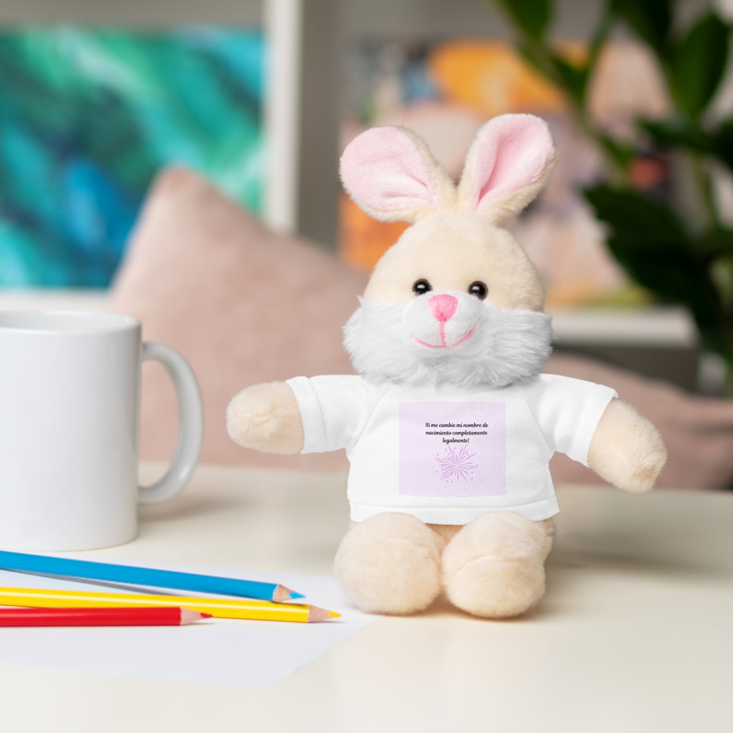 Custom Stuffed Animal with Tee | Personalized Cuddly Bear | Gift for Kids, Birthdays, Holidays, Keepsake, Snuggly Toy