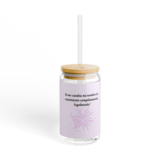 Personalized Birthday Sipper Glass, Birthday Gift, Customizable Drinkware, Fun Party Favor, Eco-Friendly Cup
