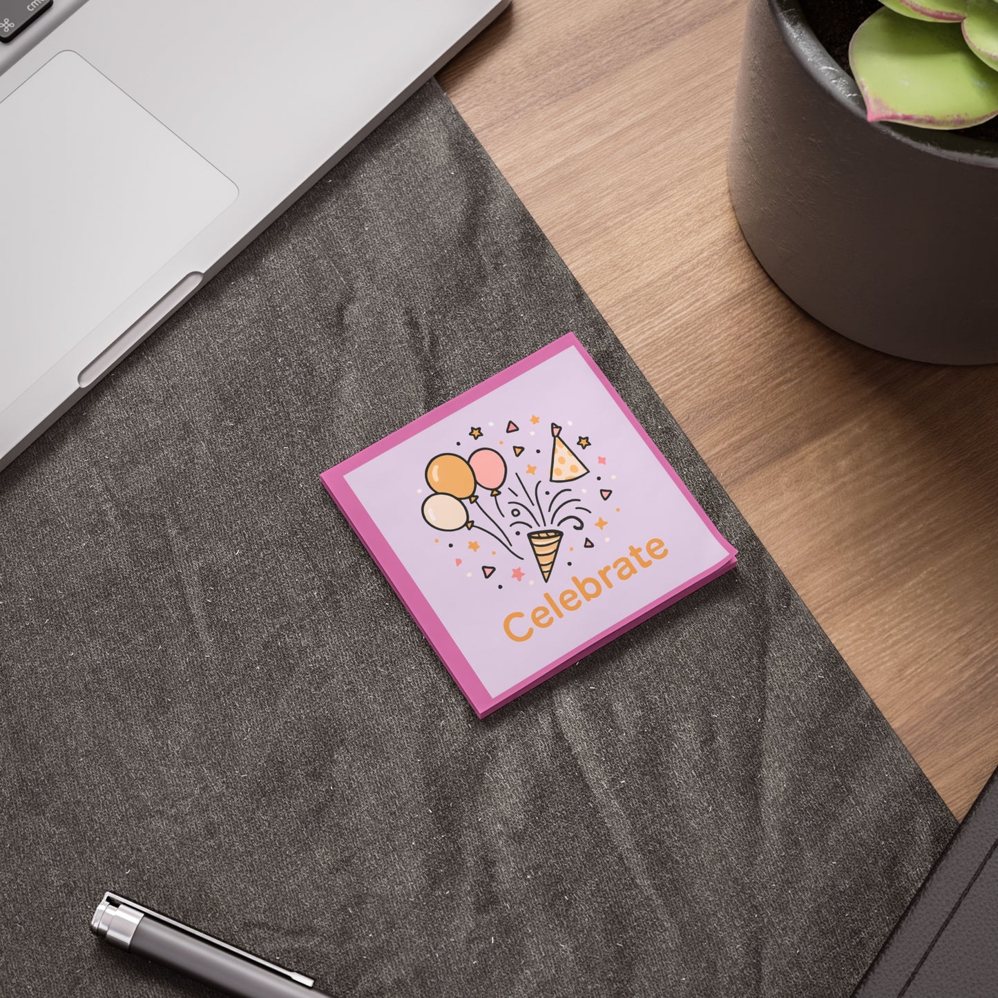 Celebrate-Themed Post-it® Note Pads | Fun for Birthdays, Anniversaries, Events, Organization, Parties