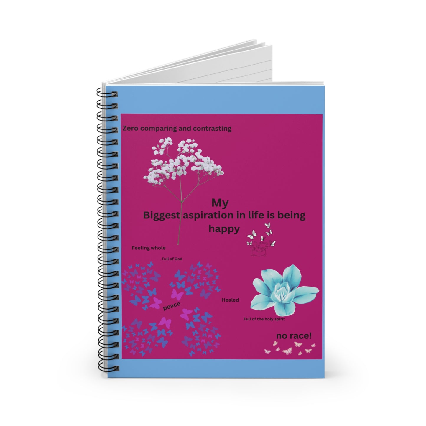 Vibrant Inspirational Spiral Notebook - Gratitude Journal, School Supplies, Gift for Writers, Motivation Tracker, Self-Care Journal, [...]