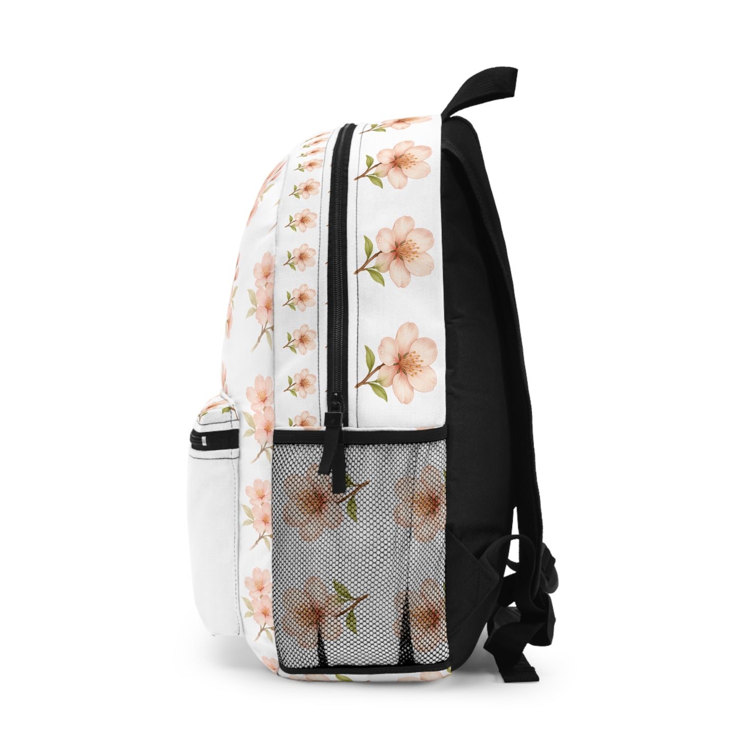 Floral Print Backpack, Stylish School Bag, Trendy Daypack, Spring Gift, Nature Lover Accessory