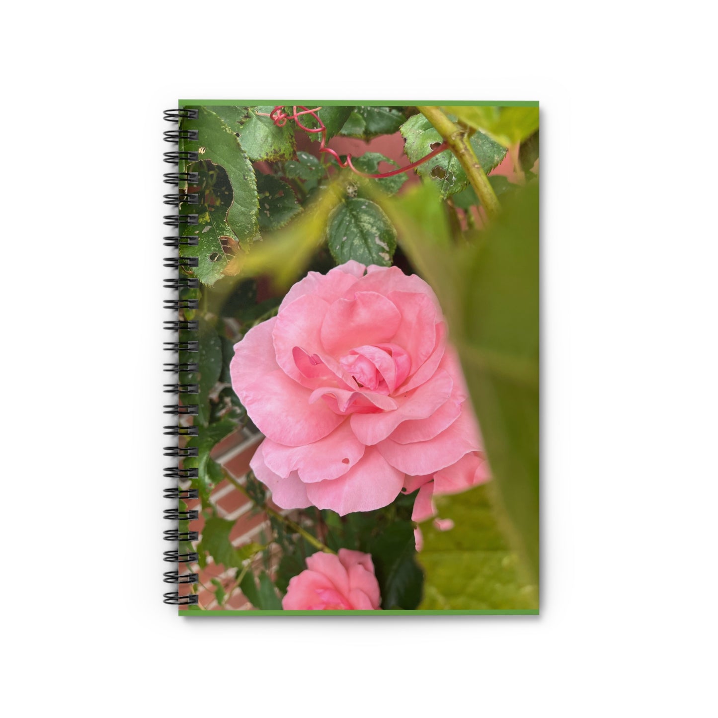 Flower Spiral Notebook - Ruled Line, Botanical Journal, Cute Stationery, Floral Gifts, Nature Lover Notebook, Pink Flower Design
