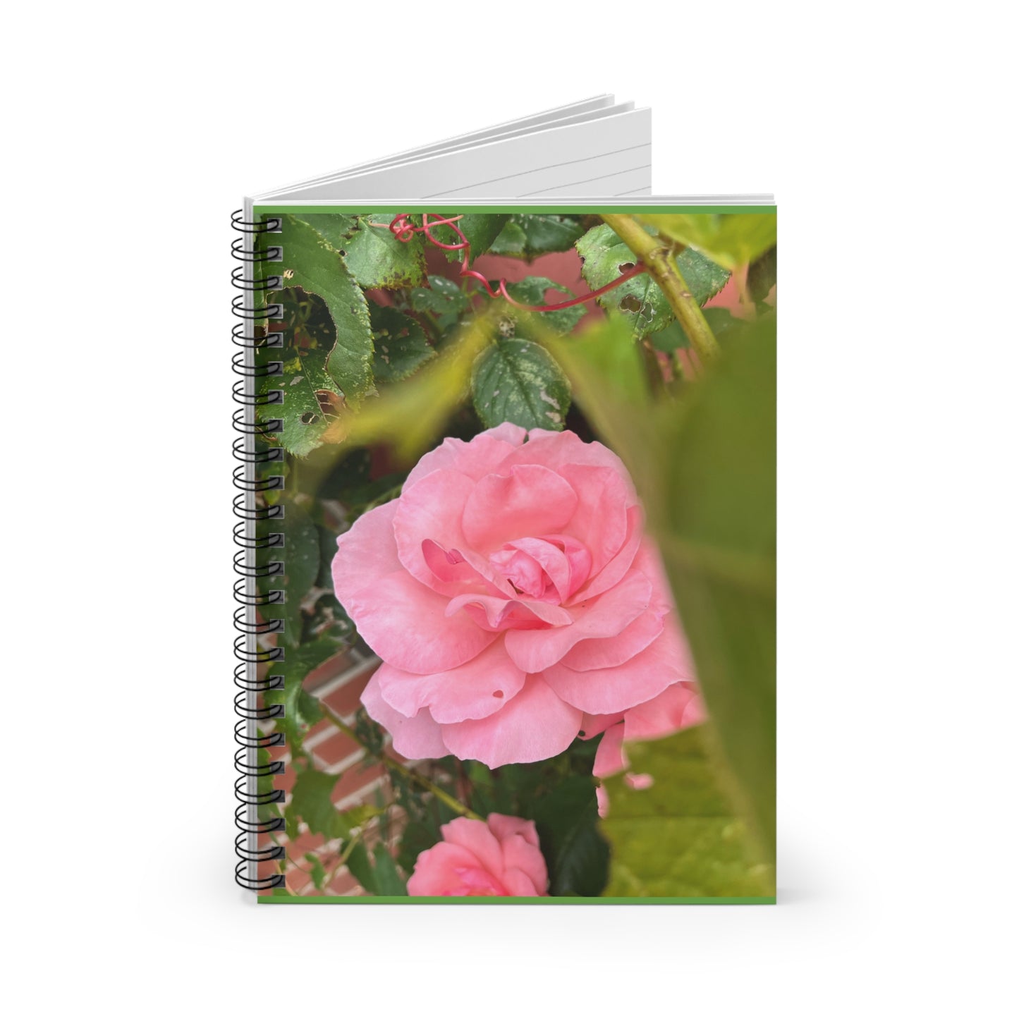 Flower Spiral Notebook - Ruled Line, Botanical Journal, Cute Stationery, Floral Gifts, Nature Lover Notebook, Pink Flower Design