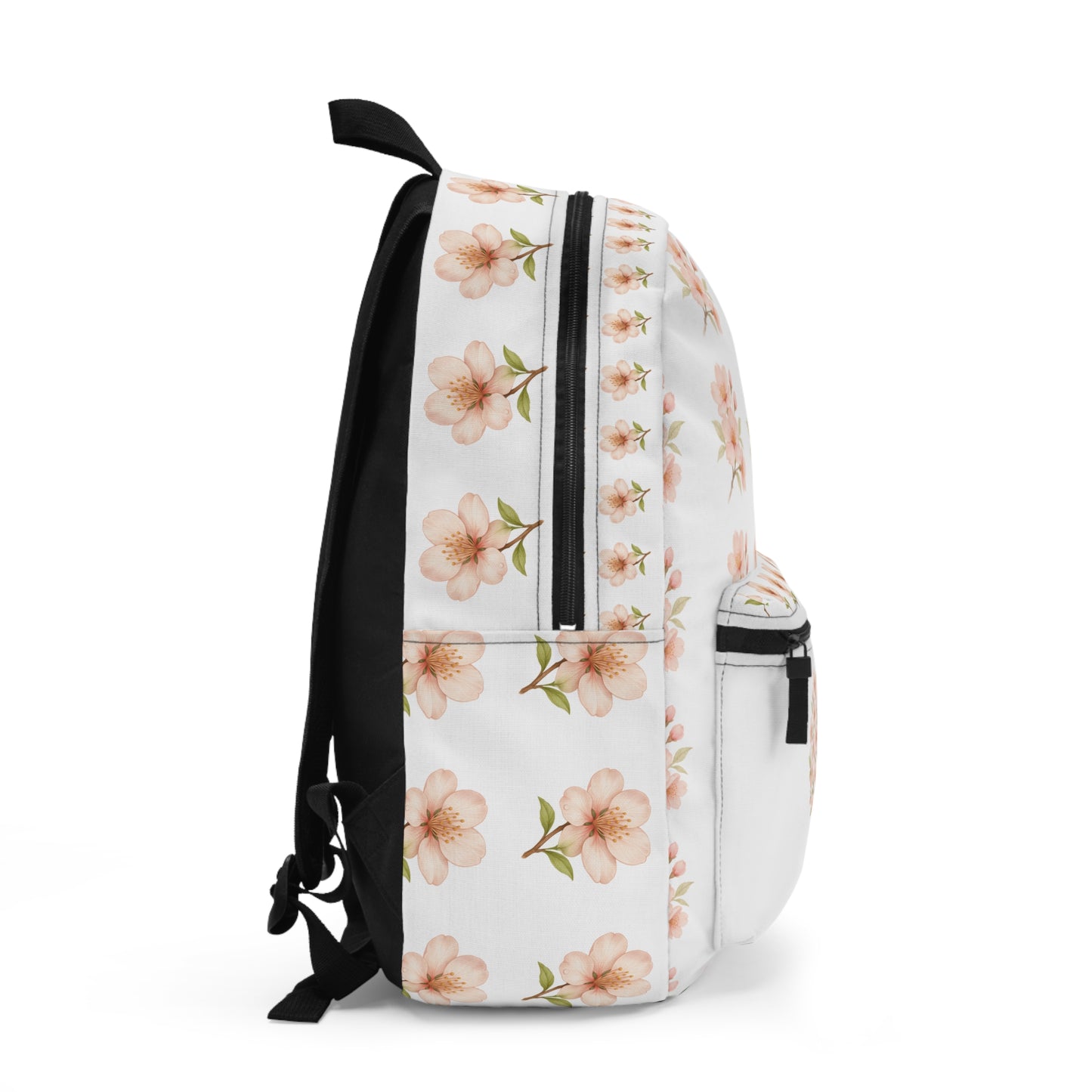 Floral Print Backpack, Stylish School Bag, Trendy Daypack, Spring Gift, Nature Lover Accessory
