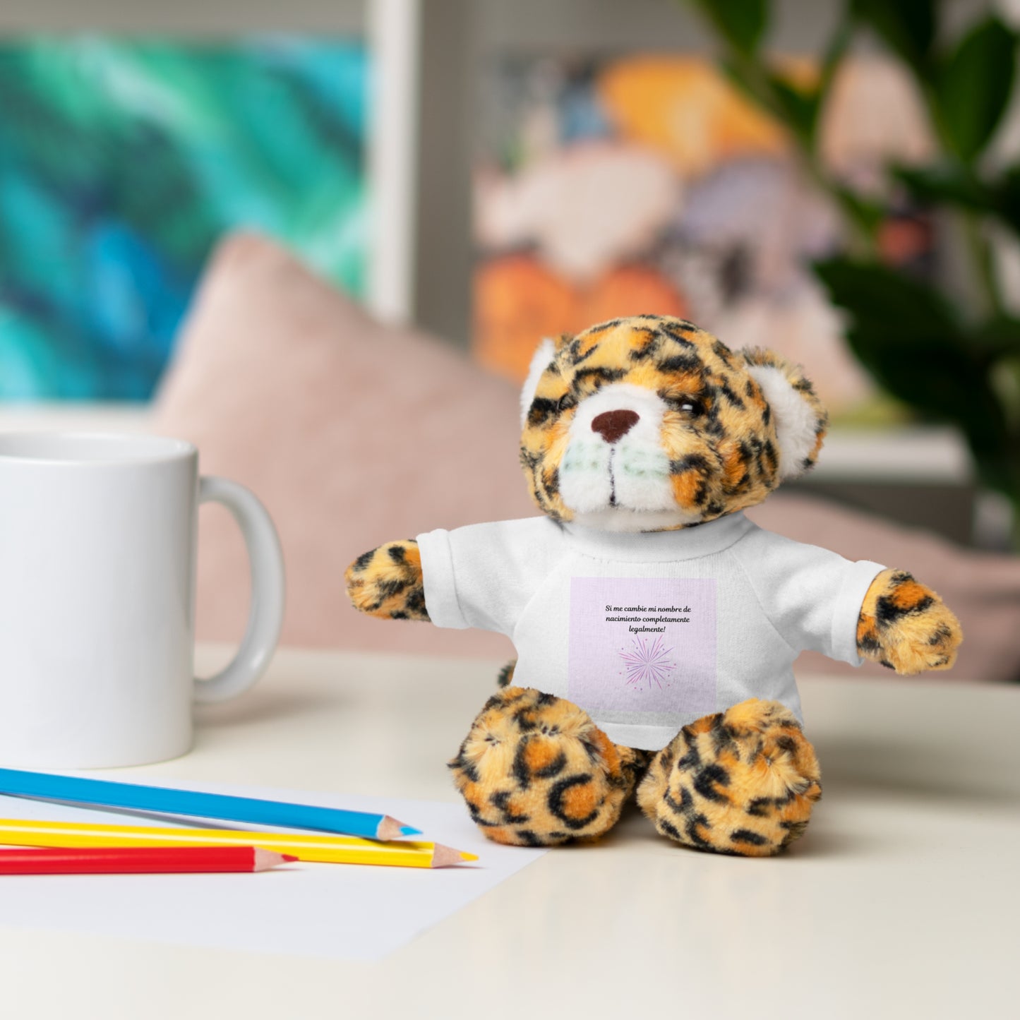 Custom Stuffed Animal with Tee | Personalized Cuddly Bear | Gift for Kids, Birthdays, Holidays, Keepsake, Snuggly Toy