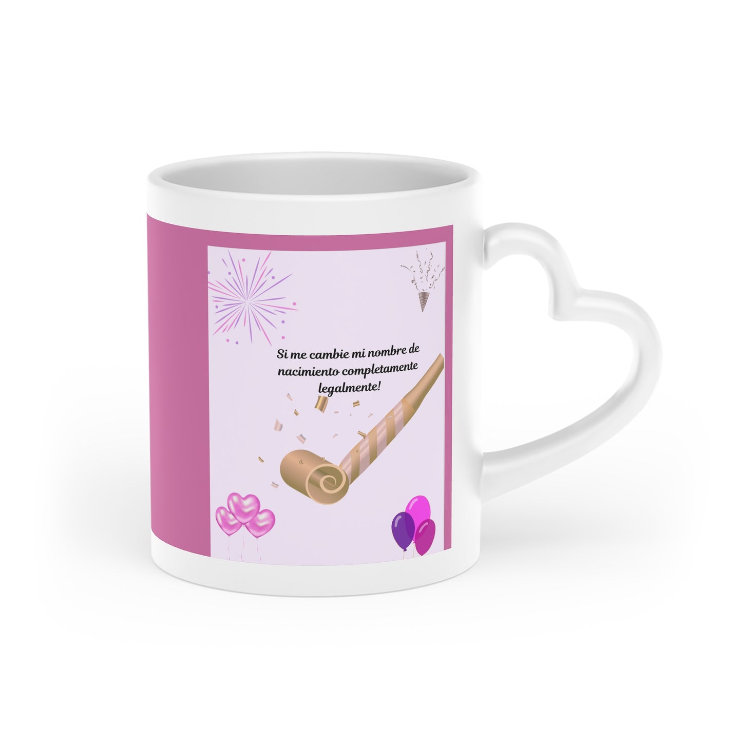 Romantic Heart-Shaped Mug for Coffee or Tea Lovers, Gift for Valentine's Day, Couple's Mug, Sweet Message, Unique Home Decor