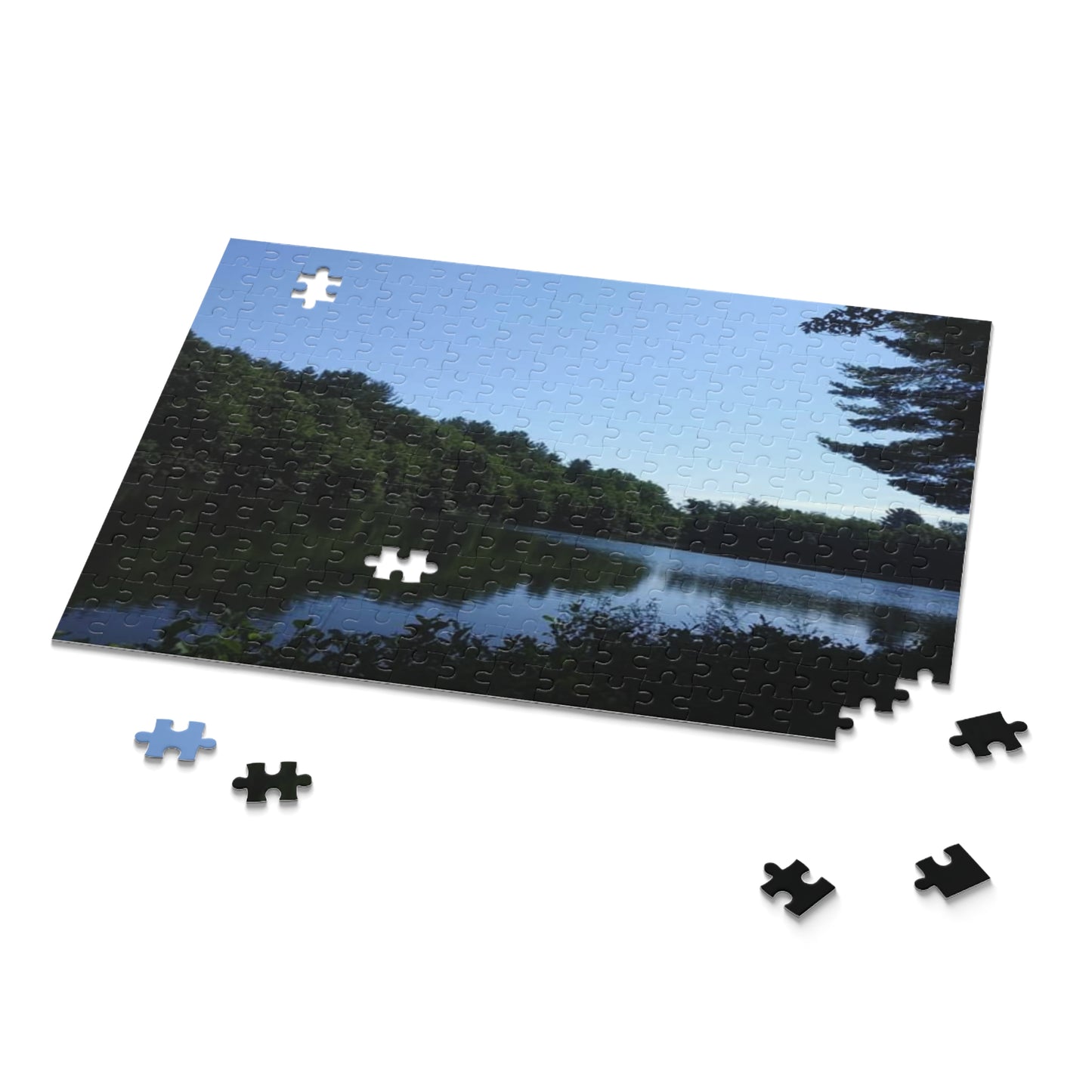 Tranquil Nature Puzzle - 120/252/500 Pieces, Relaxing Evening Scene, Perfect Gift for Nature Lovers, Family Bonding, Games Night