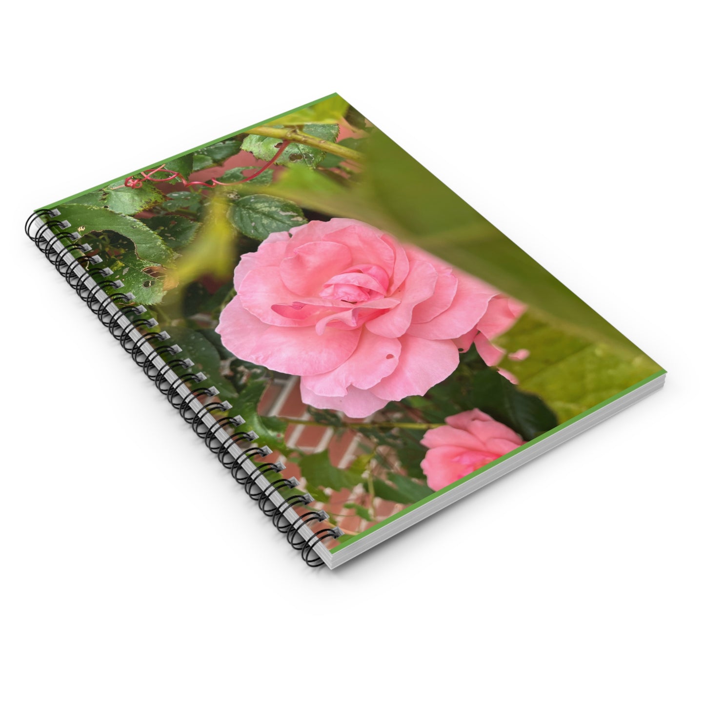 Flower Spiral Notebook - Ruled Line, Botanical Journal, Cute Stationery, Floral Gifts, Nature Lover Notebook, Pink Flower Design