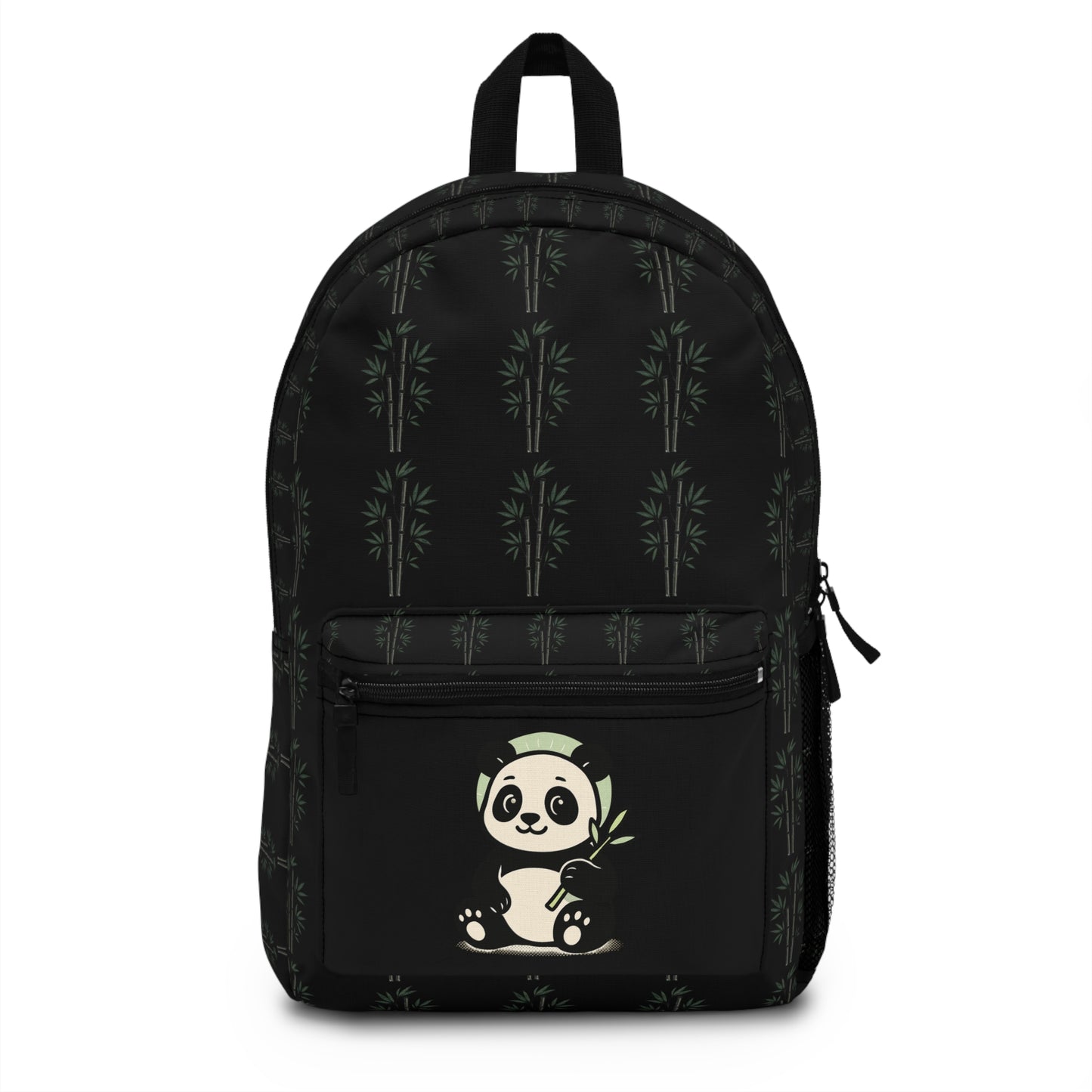 Panda Print Backpack, Cute School Bag, Eco-Friendly Backpack, Animal Lovers Gift, Nature-Inspired Backpack, Trendy Student Backpack