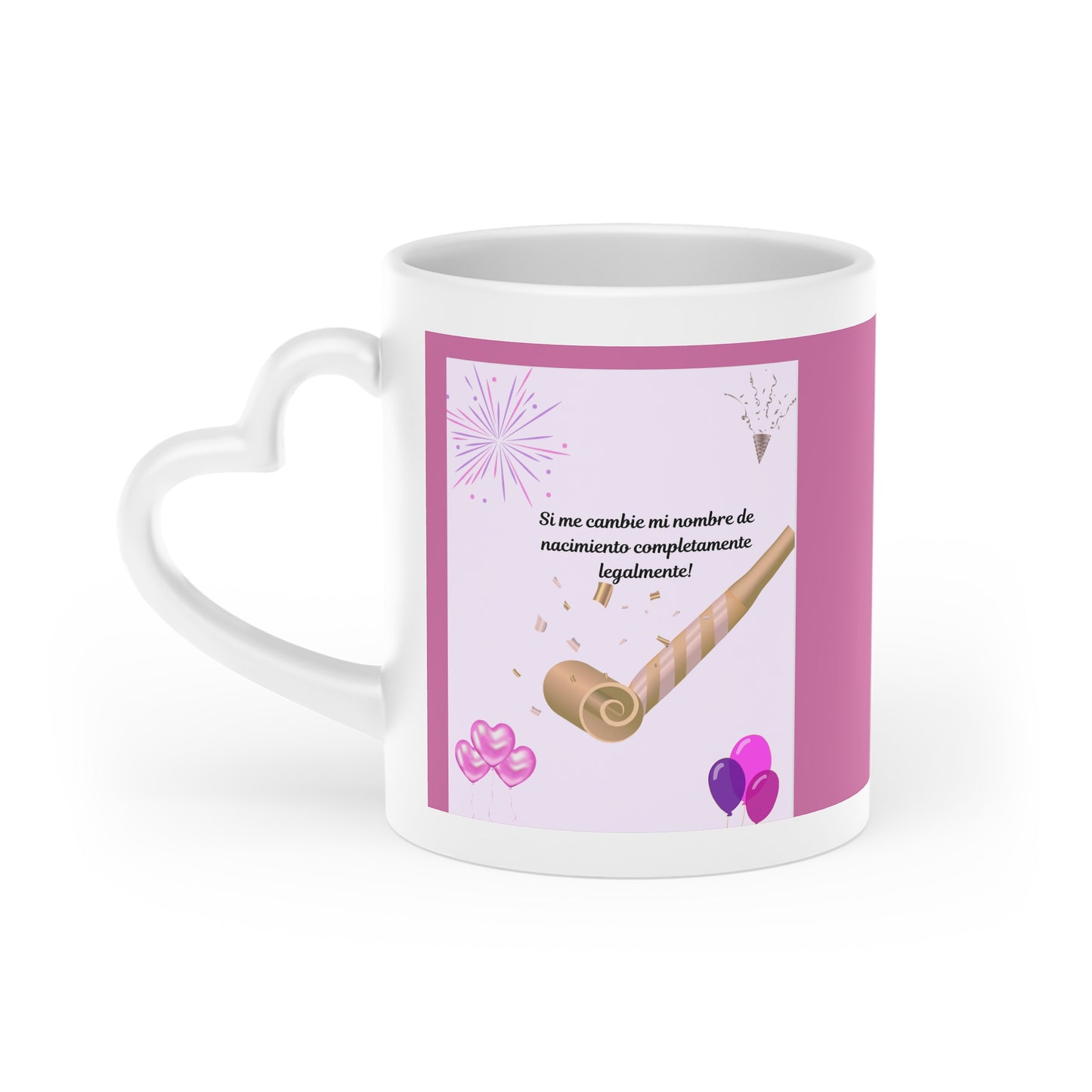 Romantic Heart-Shaped Mug for Coffee or Tea Lovers, Gift for Valentine's Day, Couple's Mug, Sweet Message, Unique Home Decor