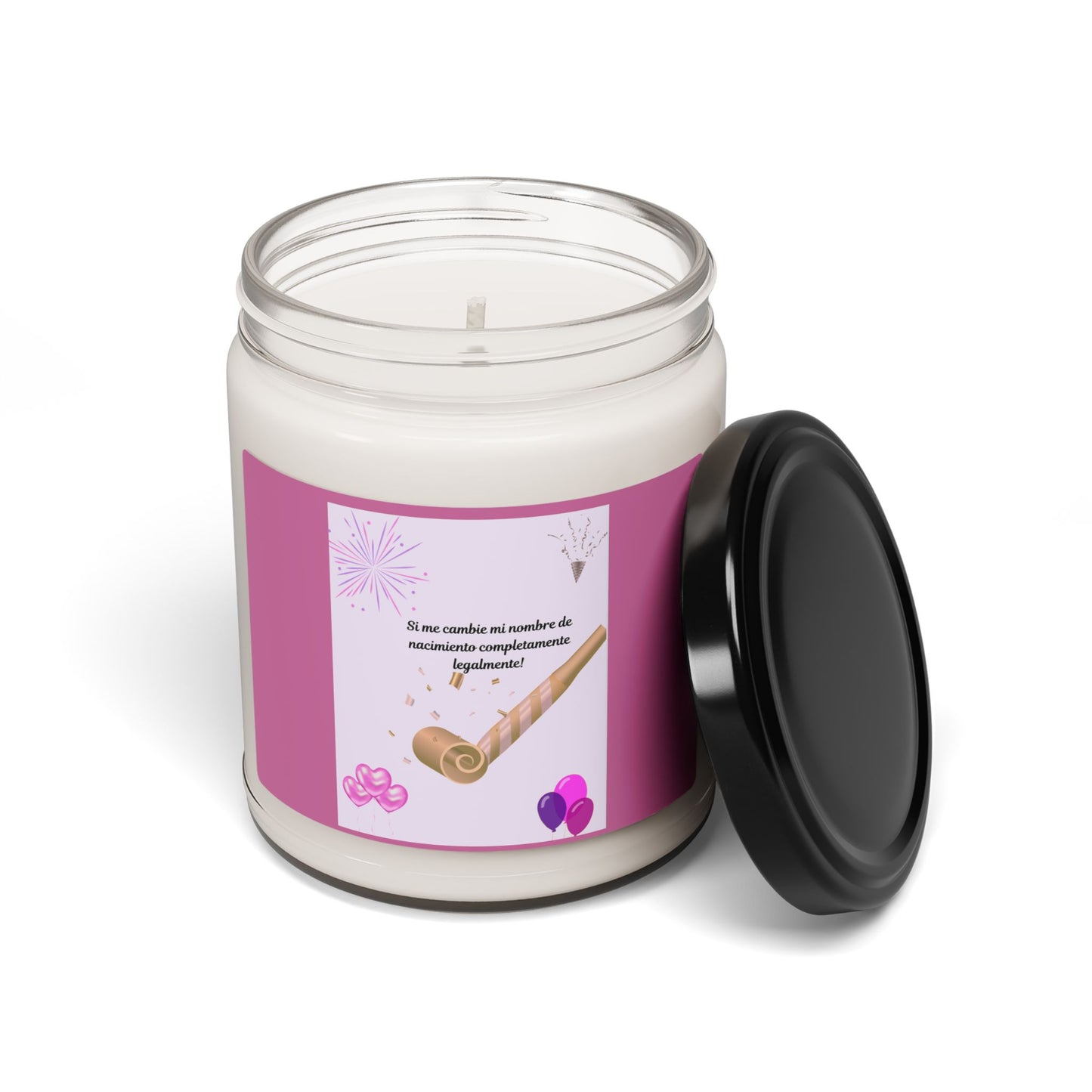 Scented Coconut Soy Candle with Motivational Quote, Home Fragrance Gift, Relaxation Candle, Birthday Gift, Self-Care, Wellness