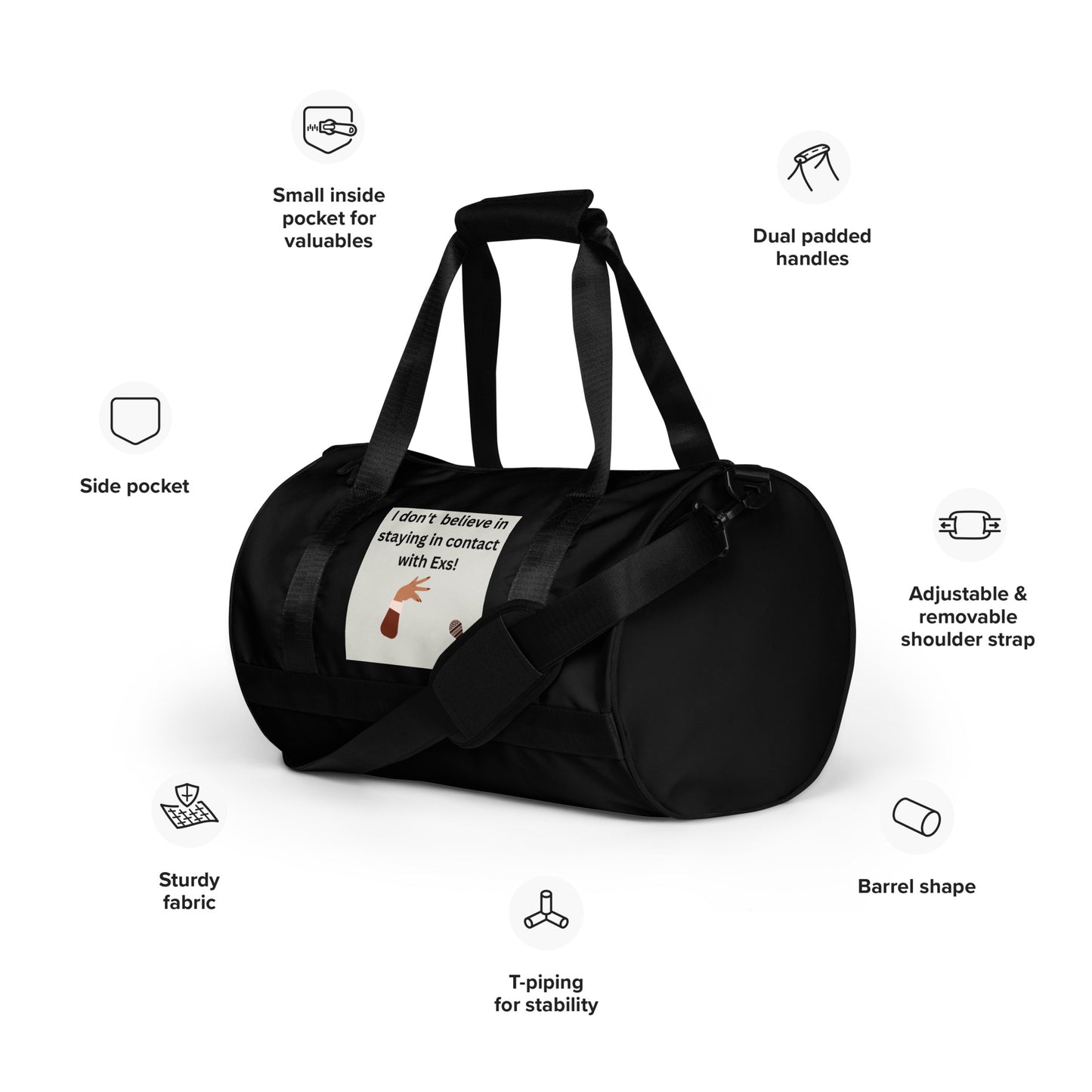All-over print gym bag