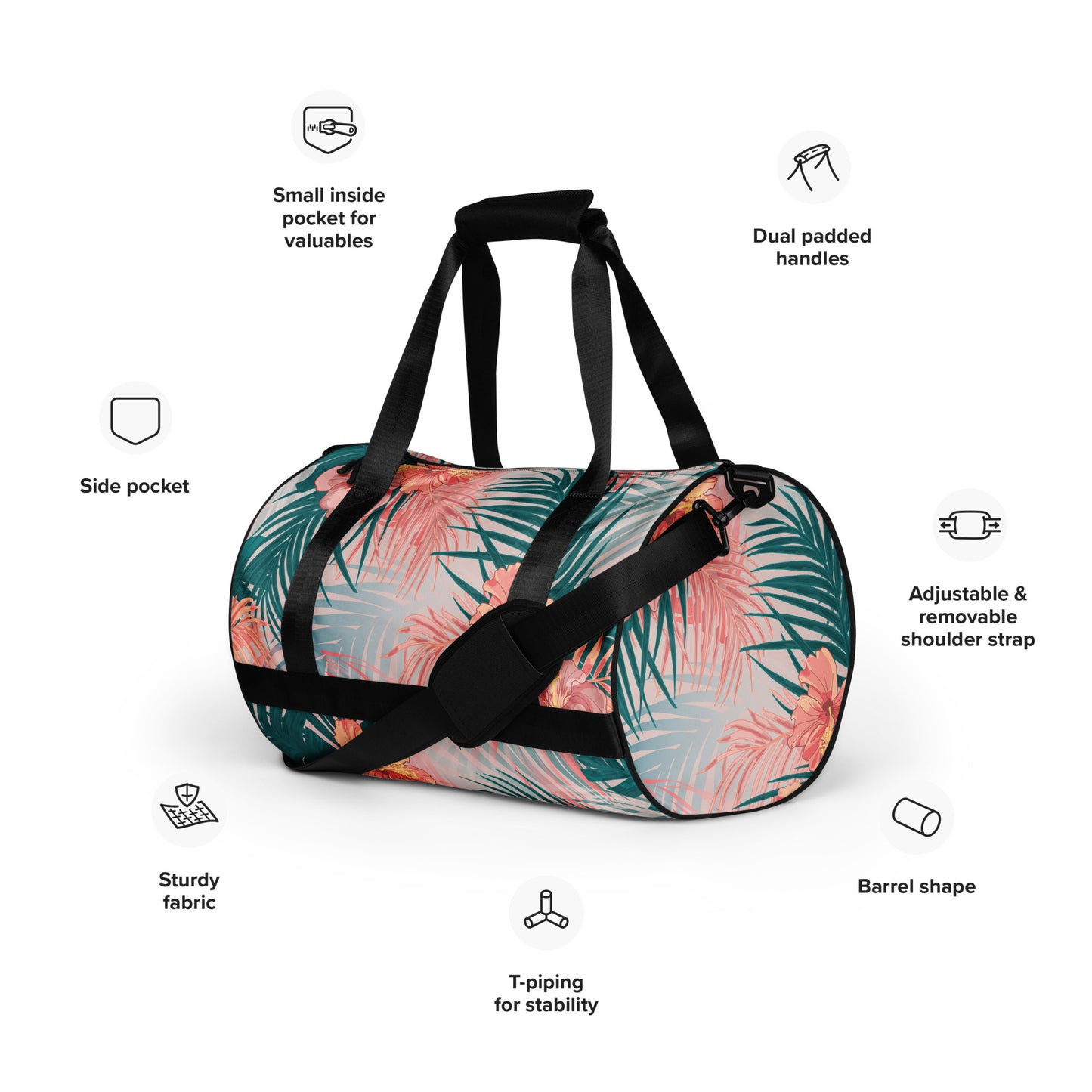All-over print gym bag