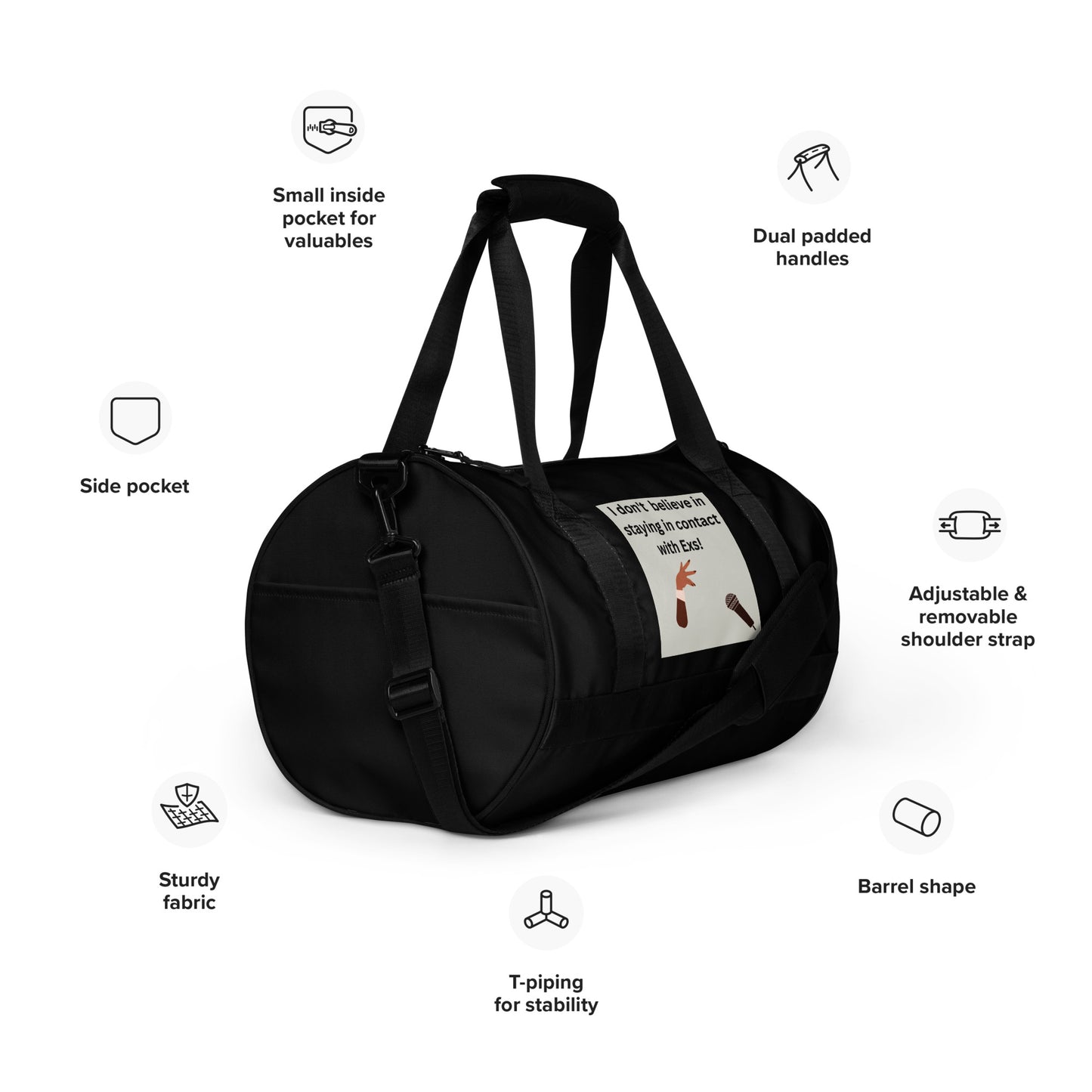 All-over print gym bag