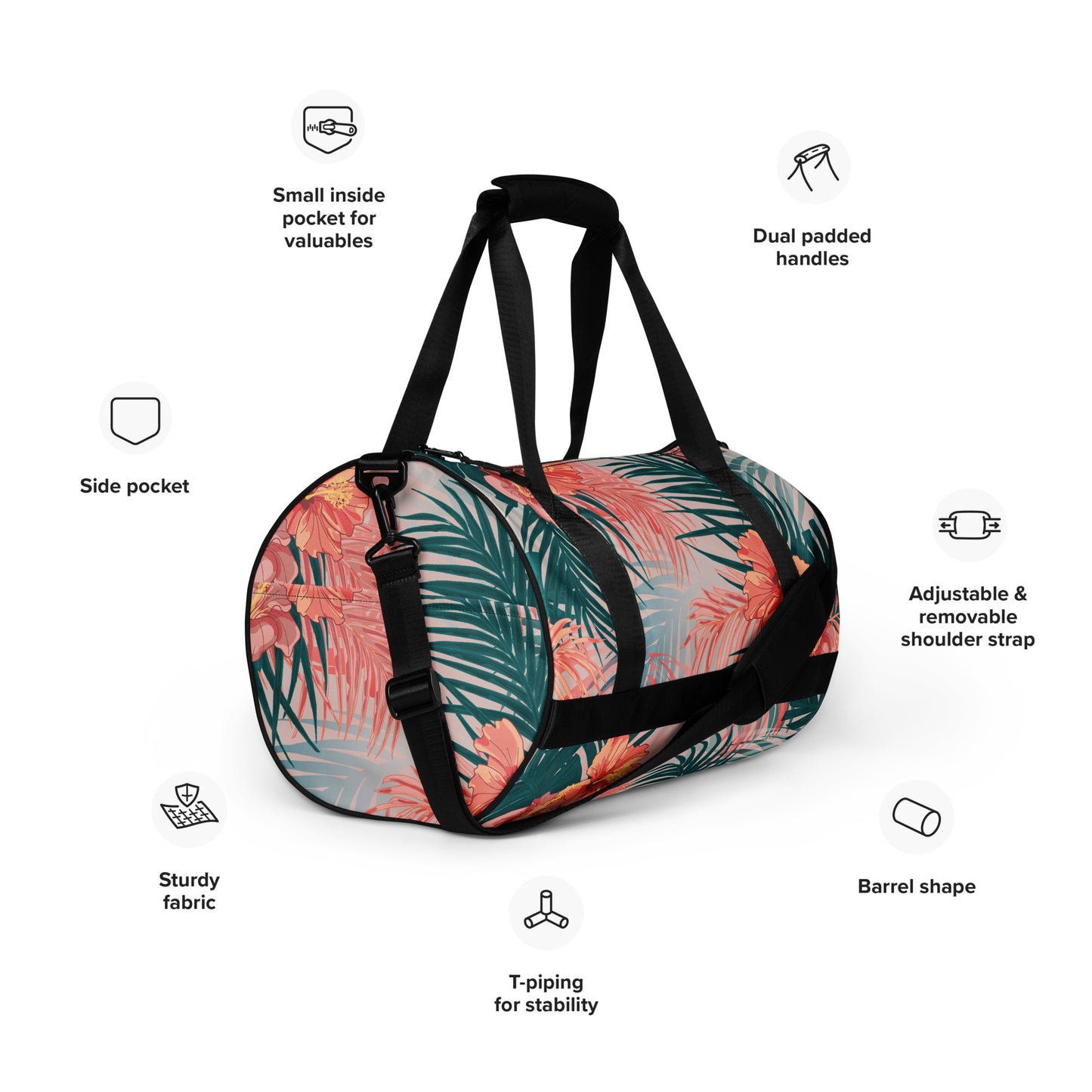 All-over print gym bag