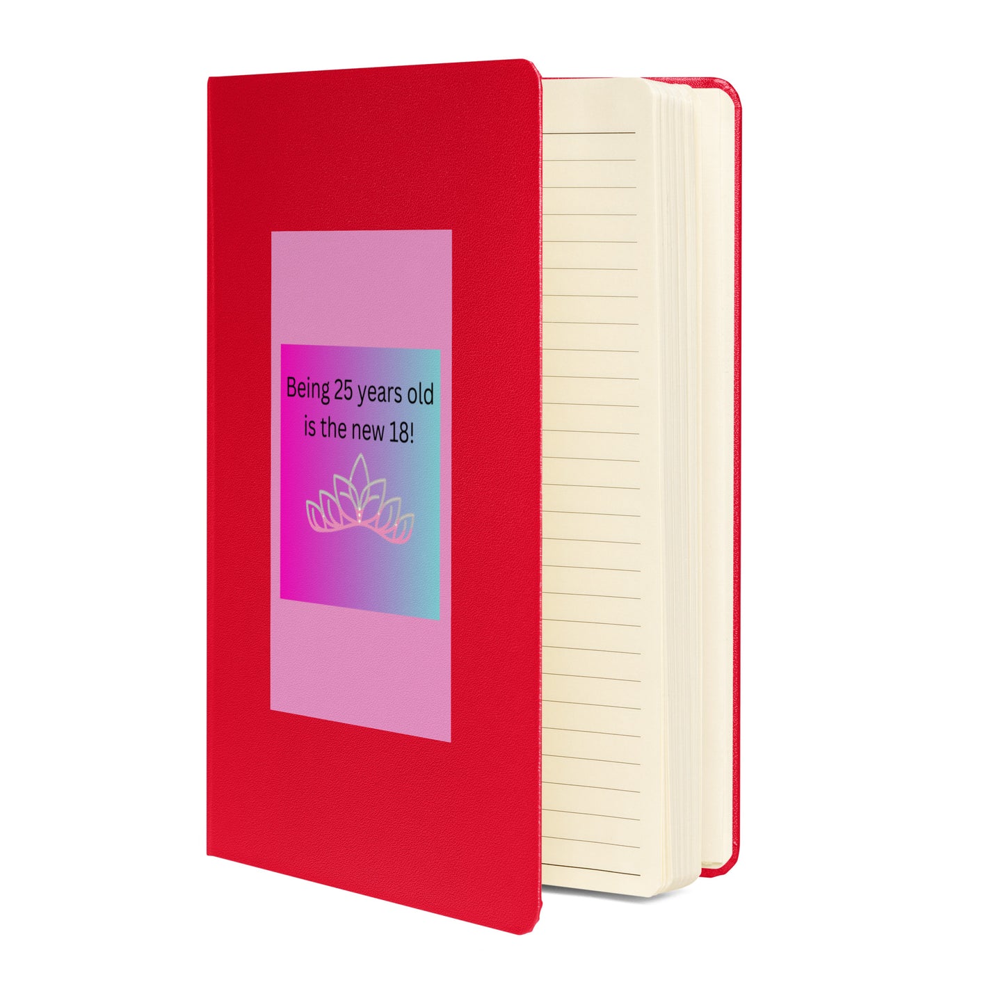 Hardcover bound notebook