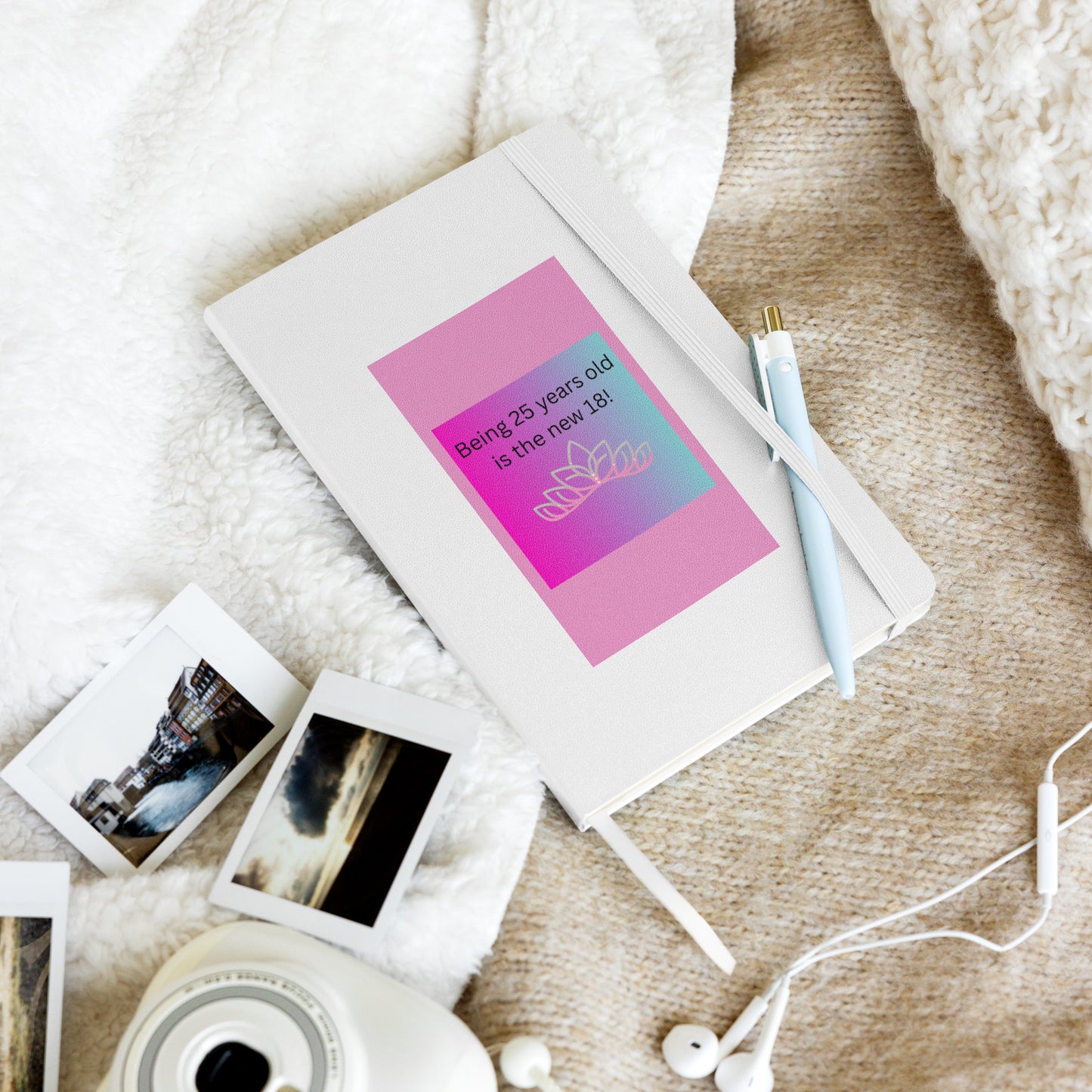 Hardcover bound notebook