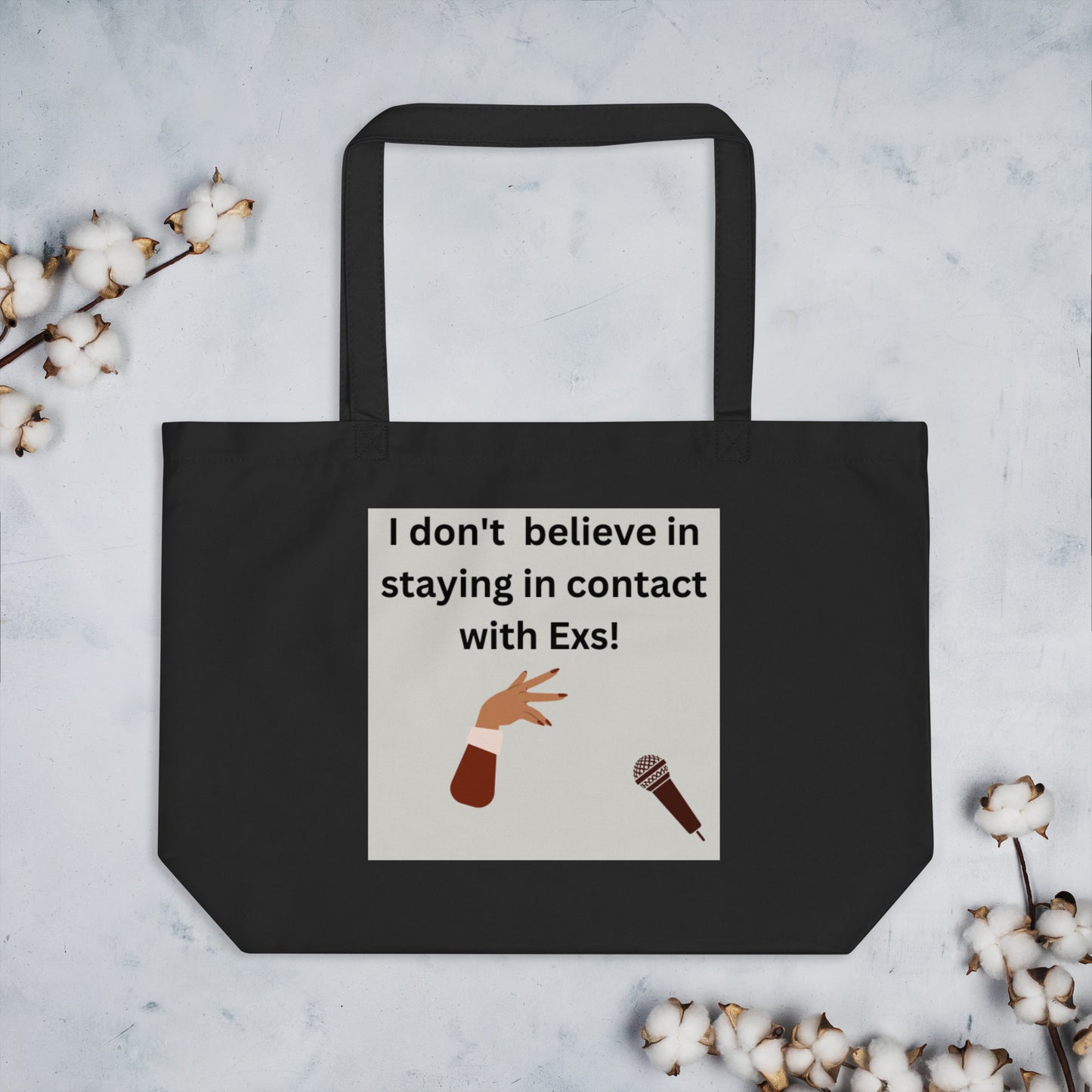 Large organic tote bag