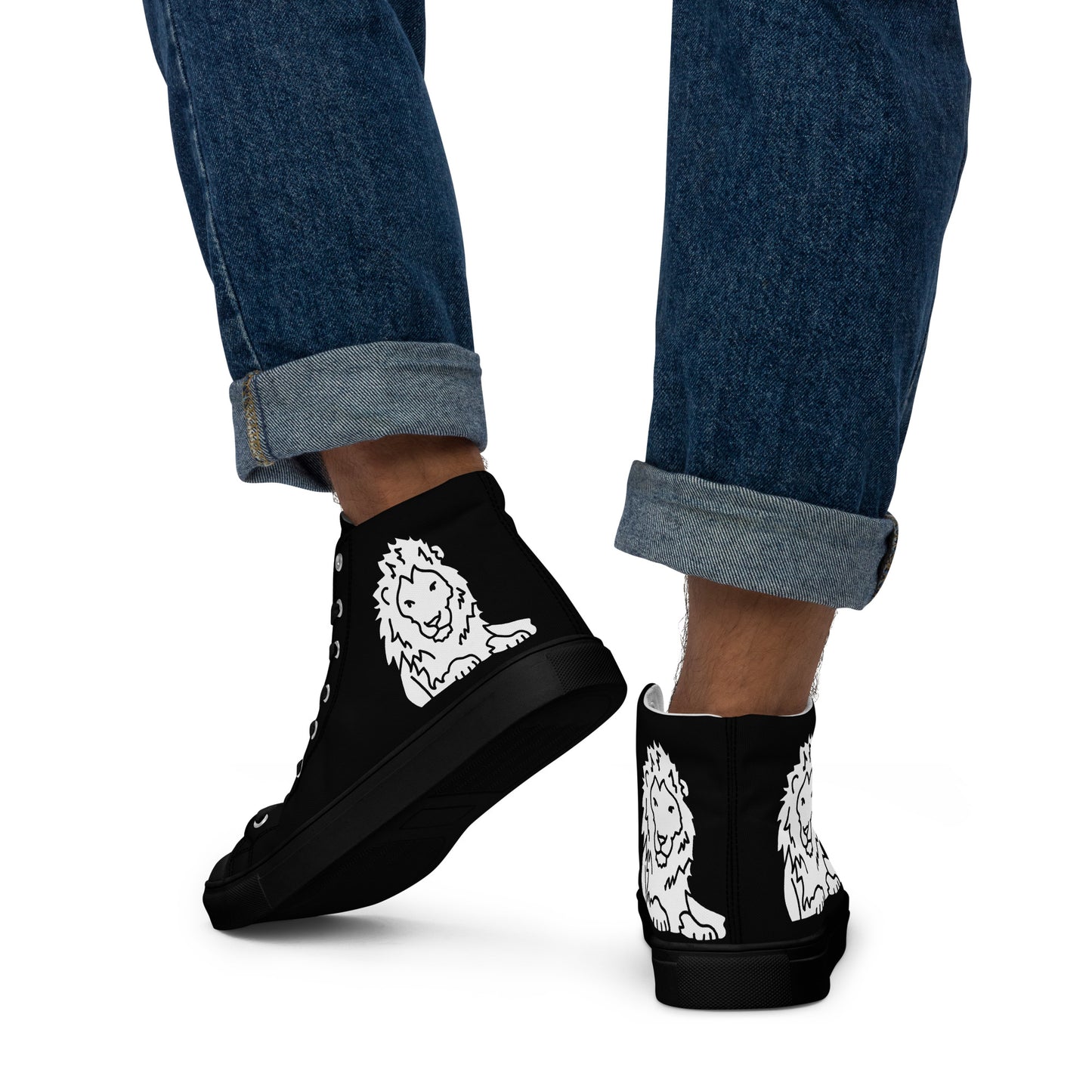 Men’s high top canvas shoes