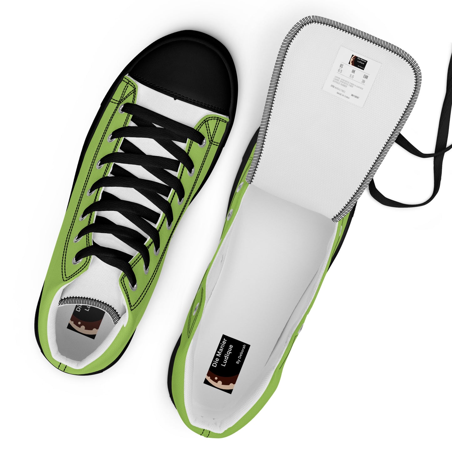 Men’s high top canvas shoes