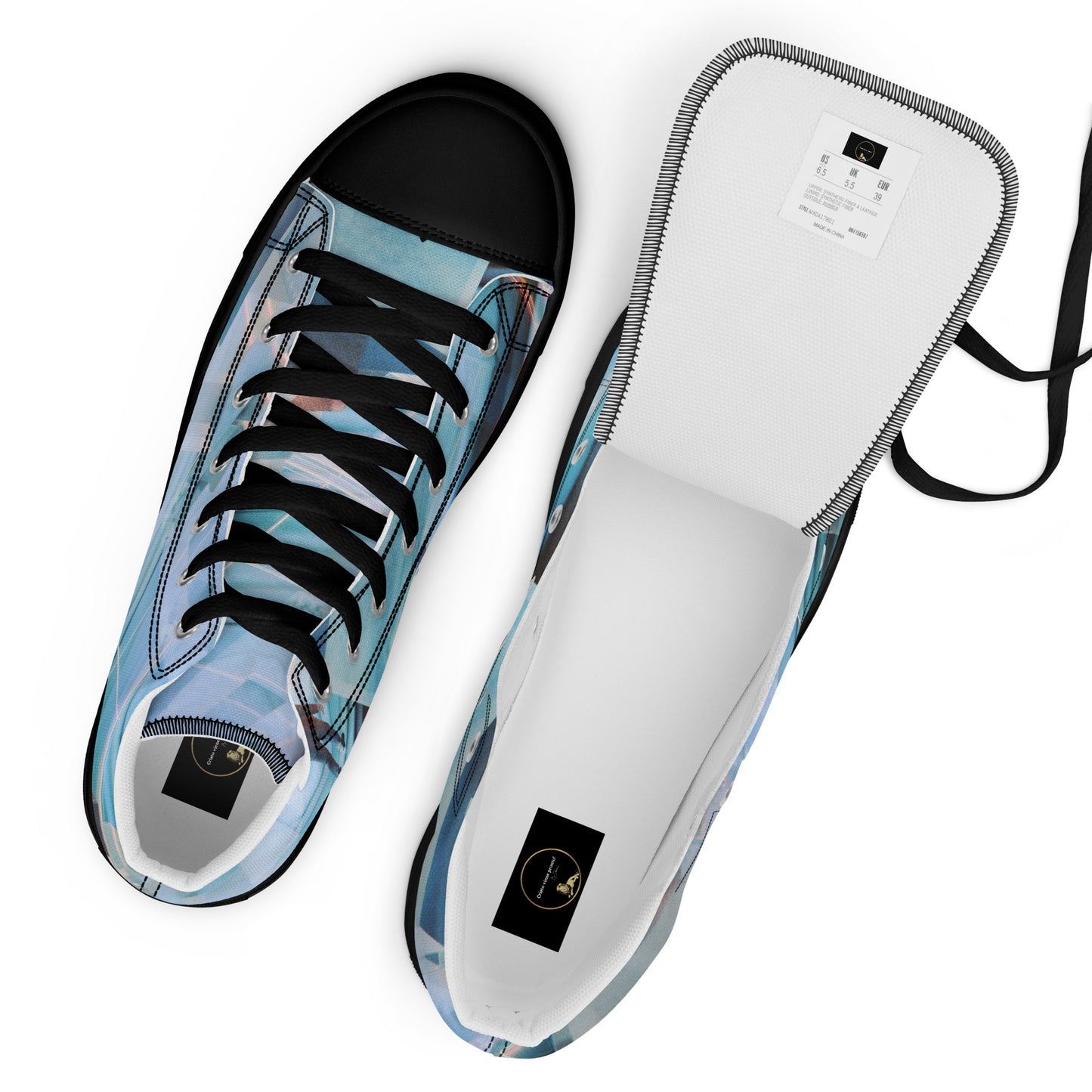 Men’s high top canvas shoes