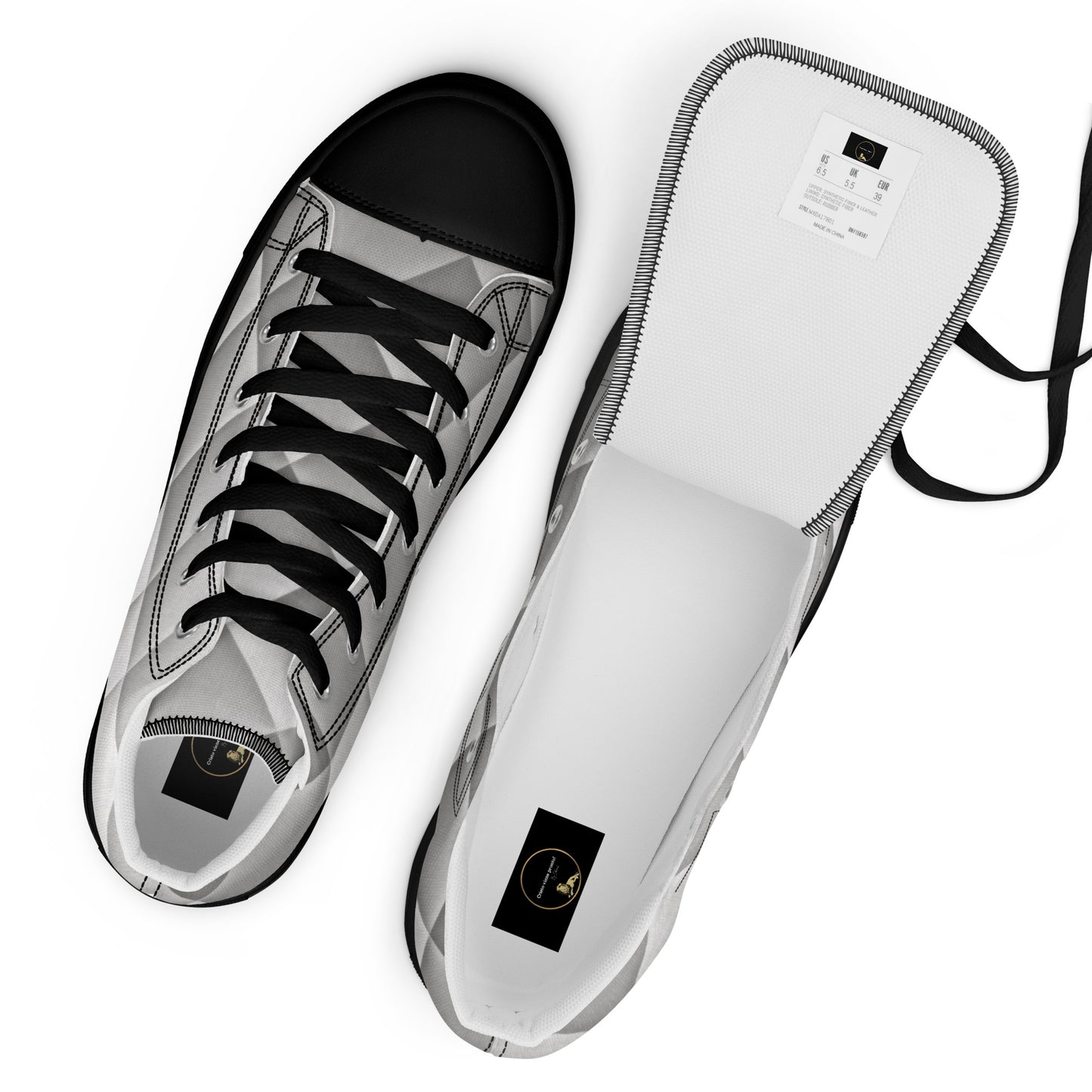 Men’s high top canvas shoes