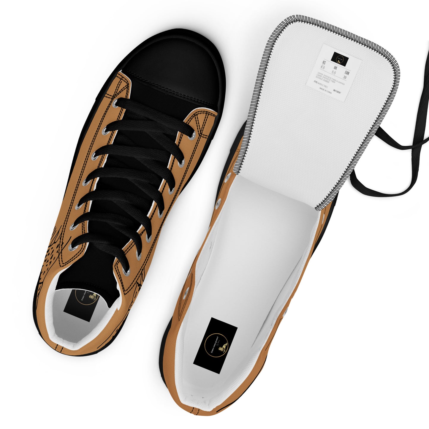 Men’s high top canvas shoes