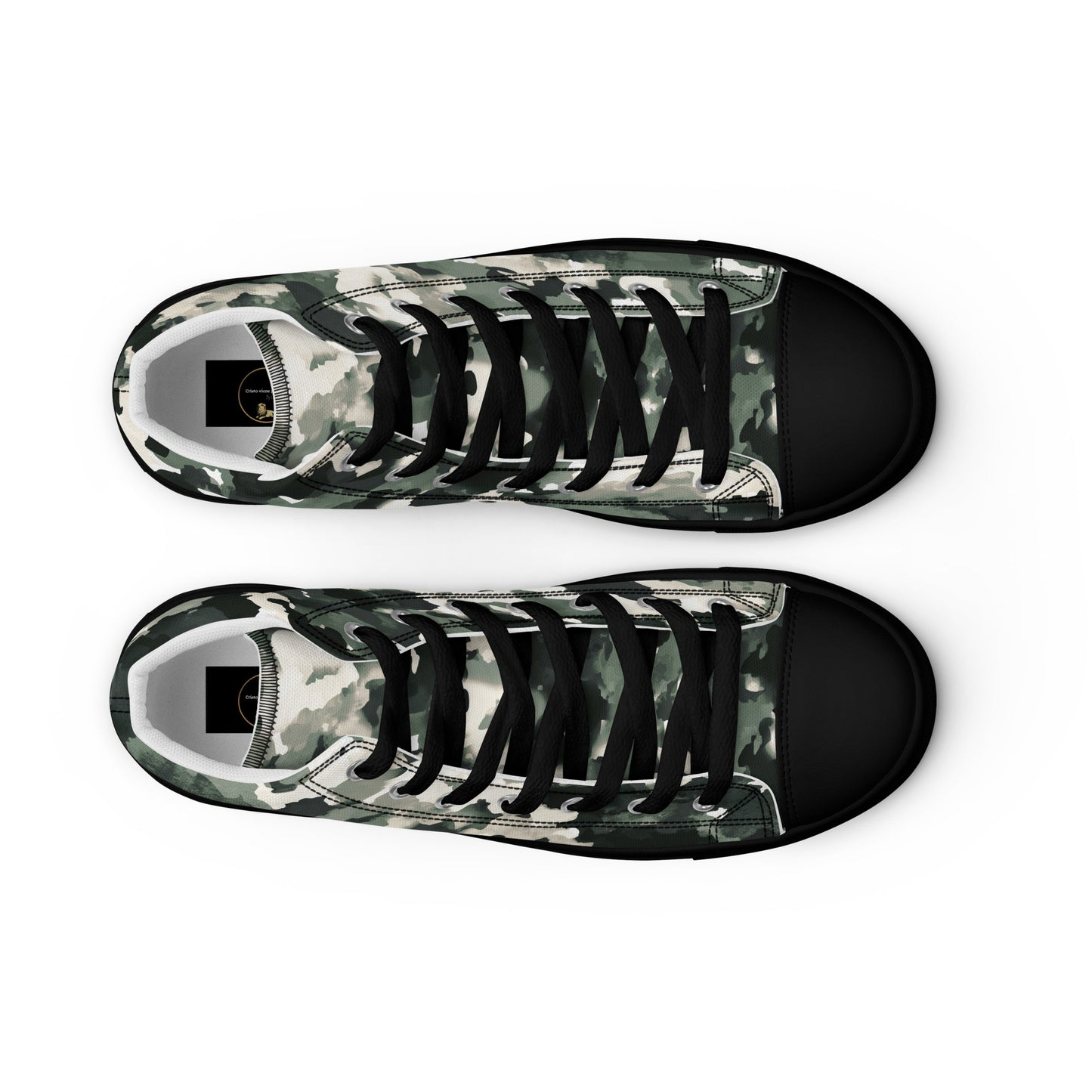 Men’s high top canvas shoes