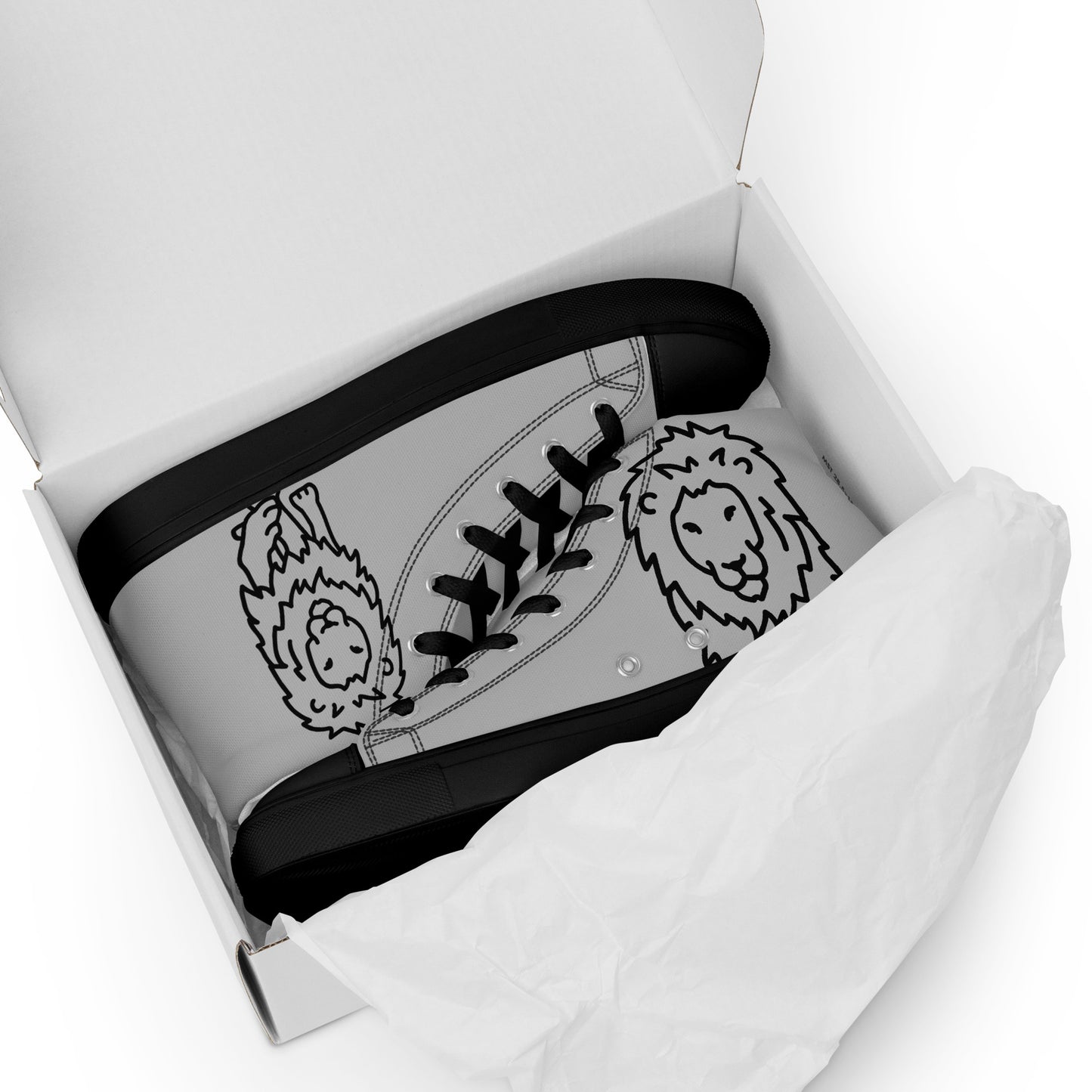 Men’s high top canvas shoes