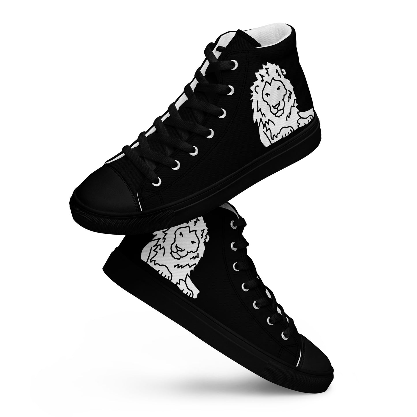 Men’s high top canvas shoes