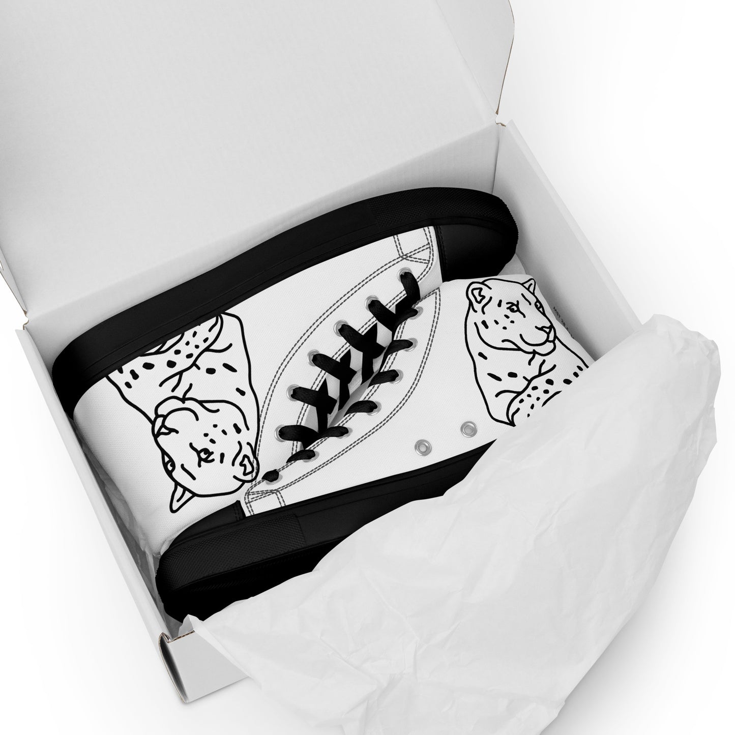 Men’s high top canvas shoes