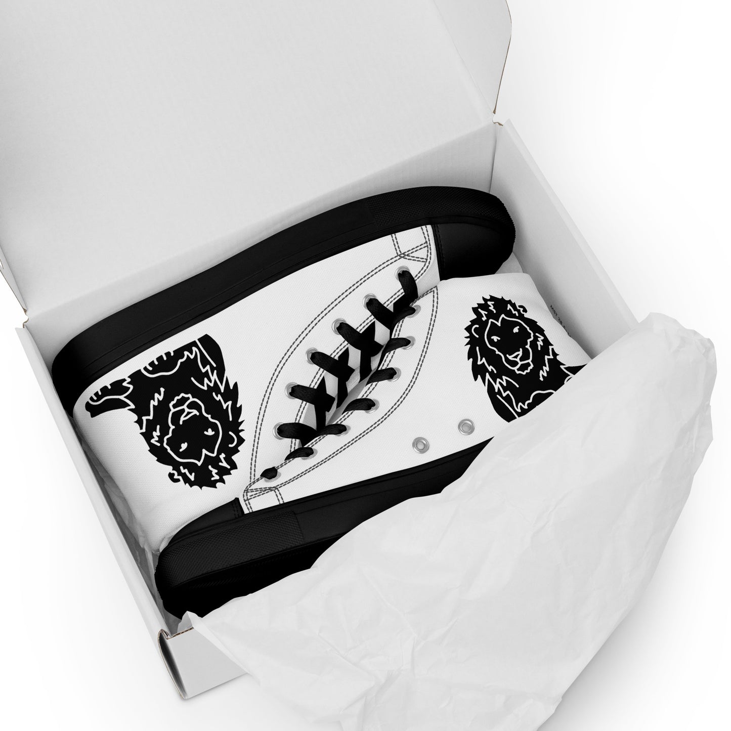 Men’s high top canvas shoes