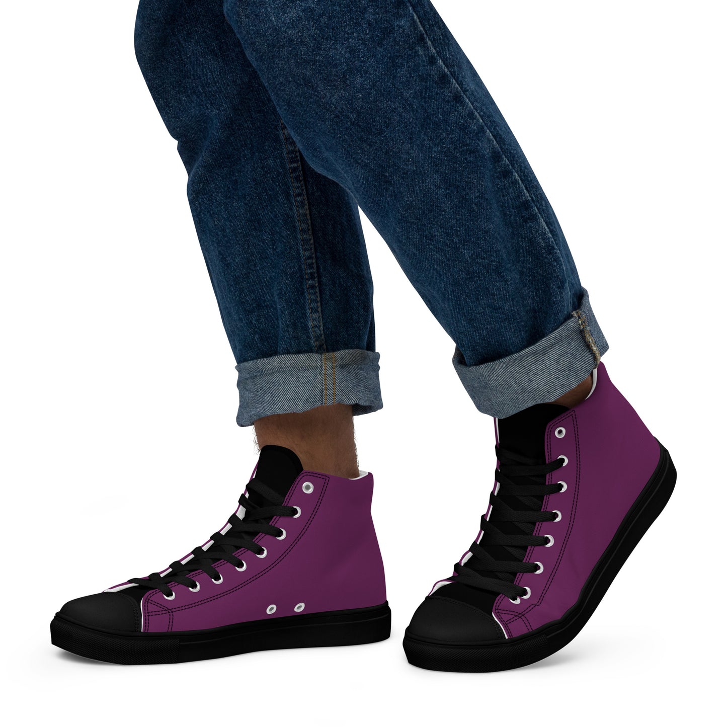 Men’s high top canvas shoes