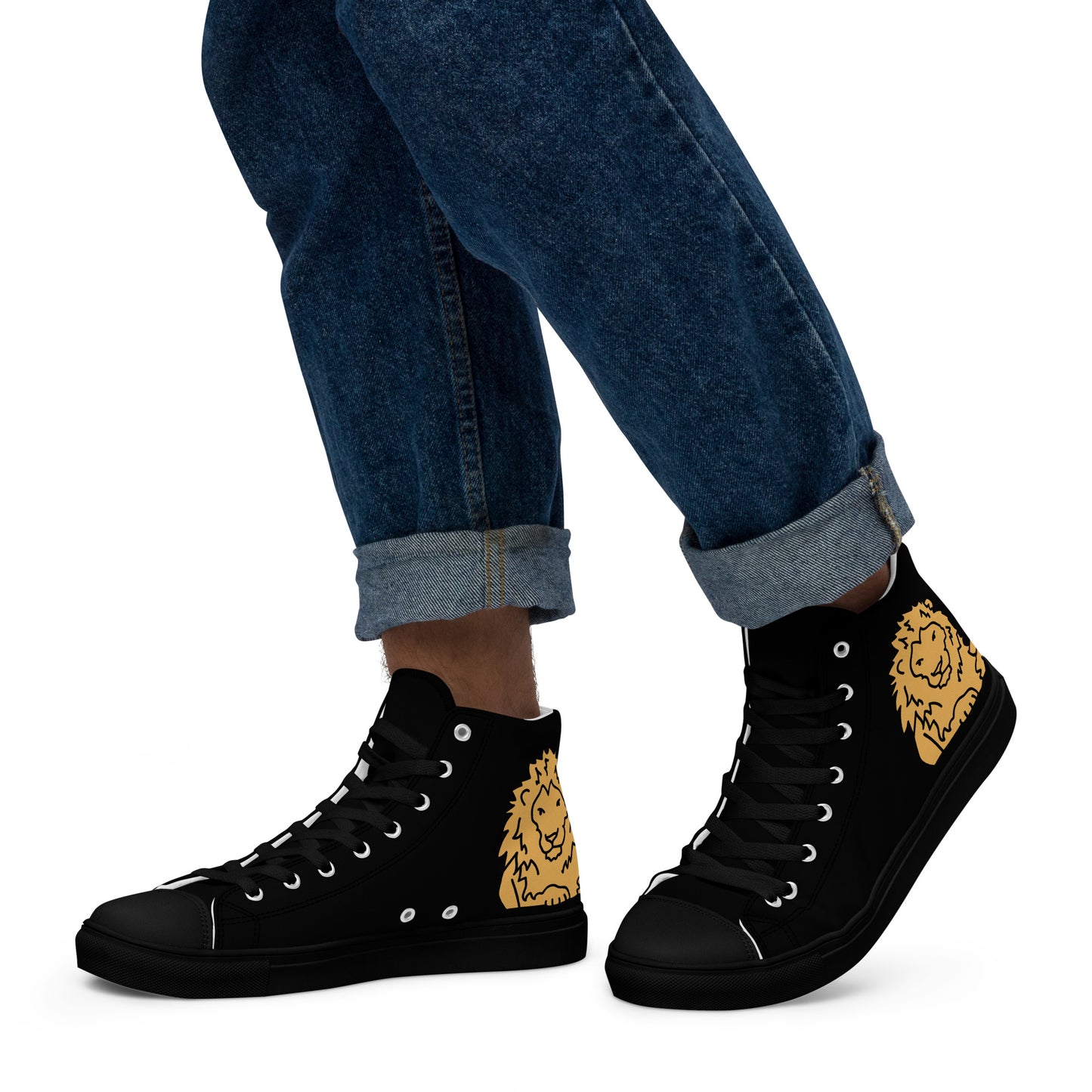 Men’s high top canvas shoes