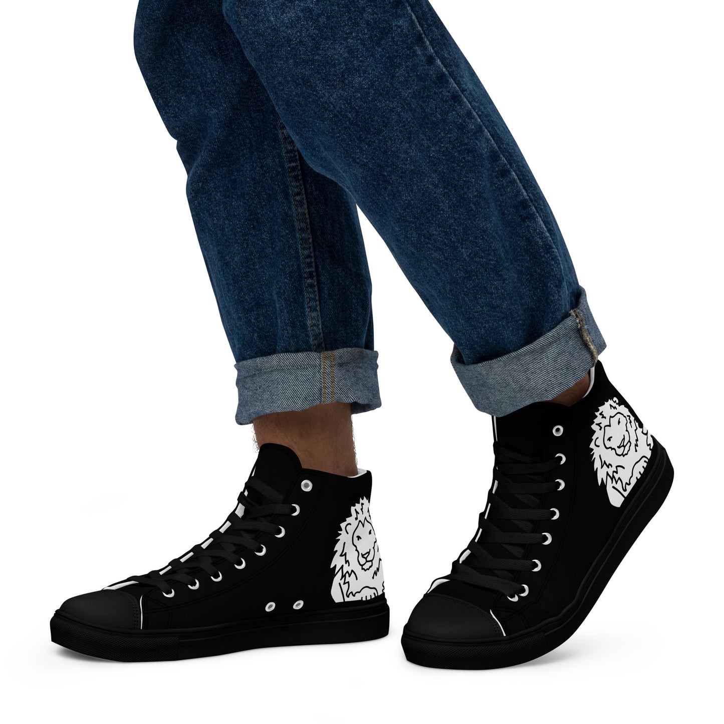 Men’s high top canvas shoes