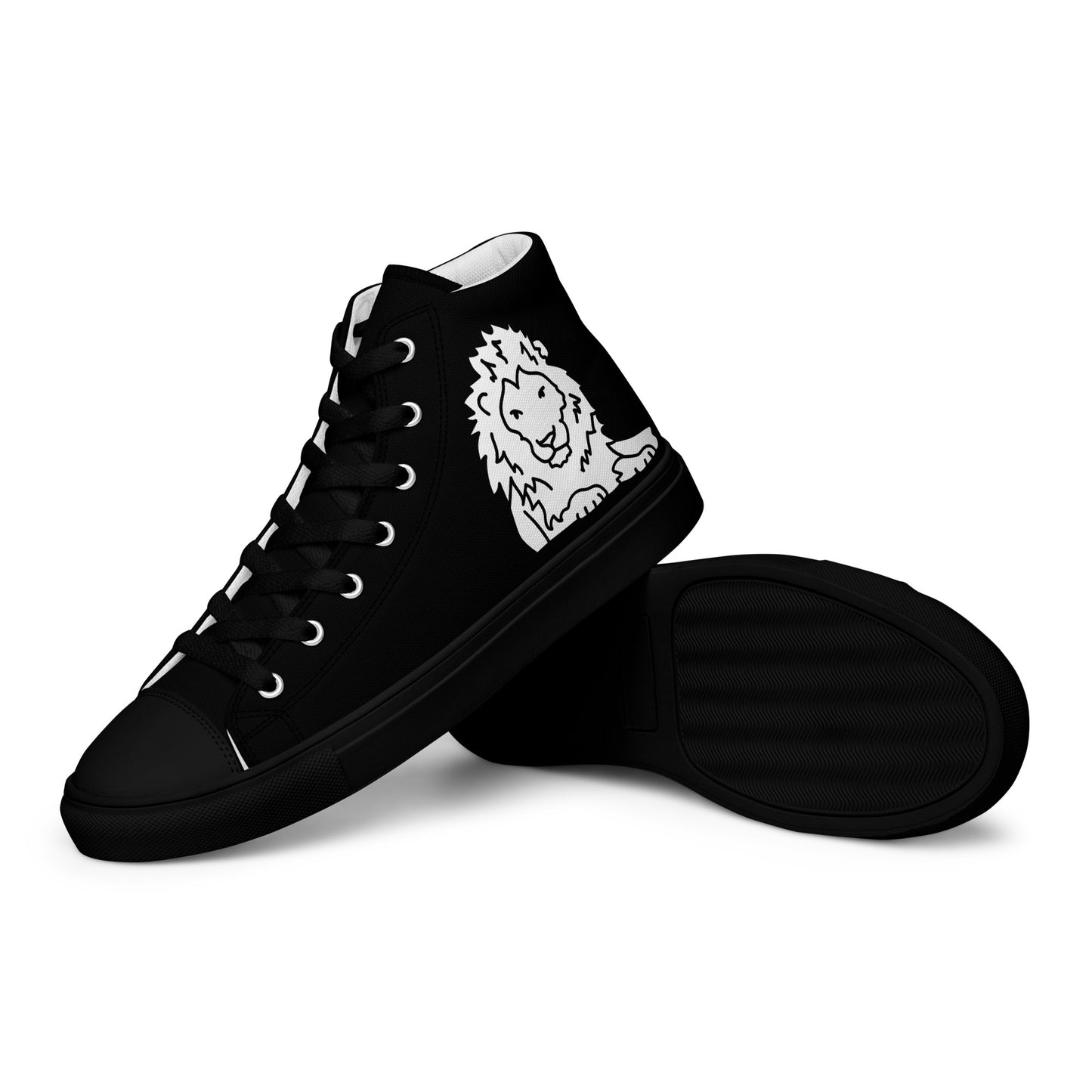 Men’s high top canvas shoes