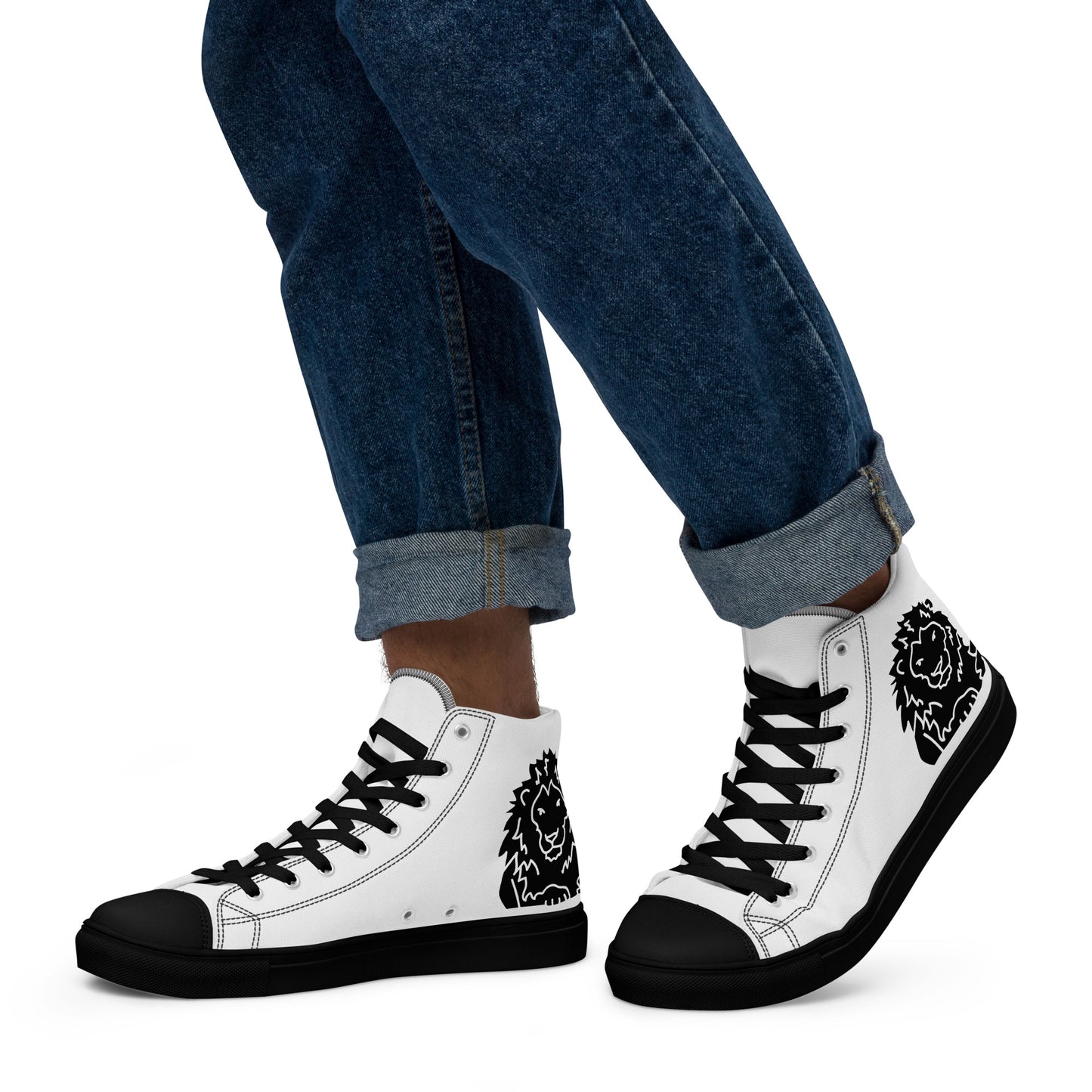 Men’s high top canvas shoes