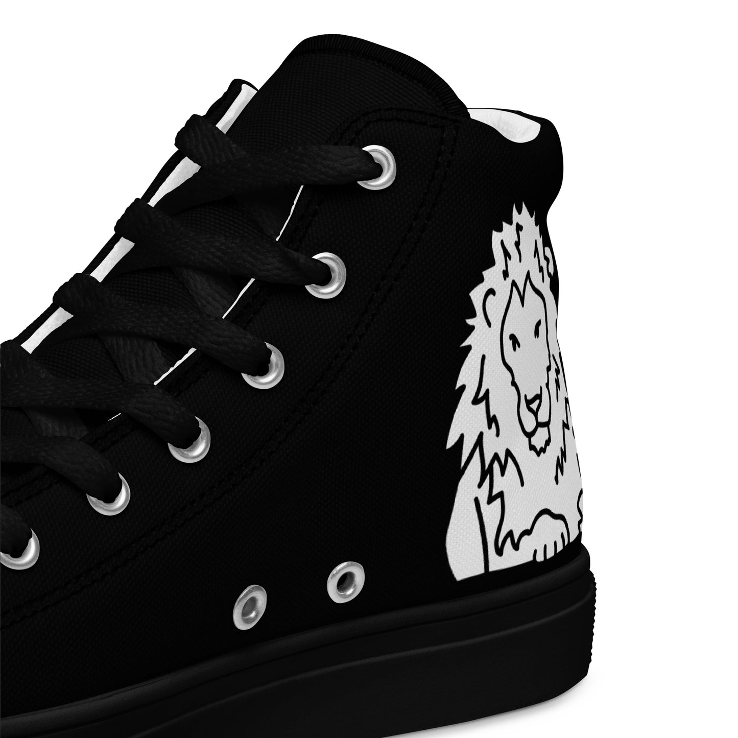 Men’s high top canvas shoes