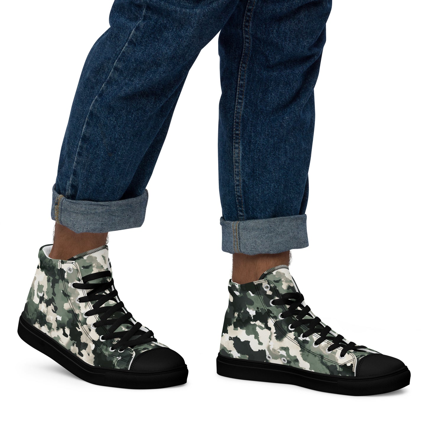 Men’s high top canvas shoes