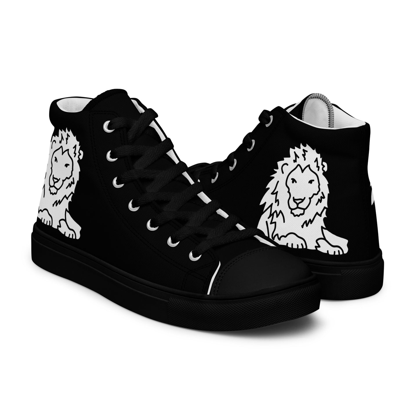 Men’s high top canvas shoes