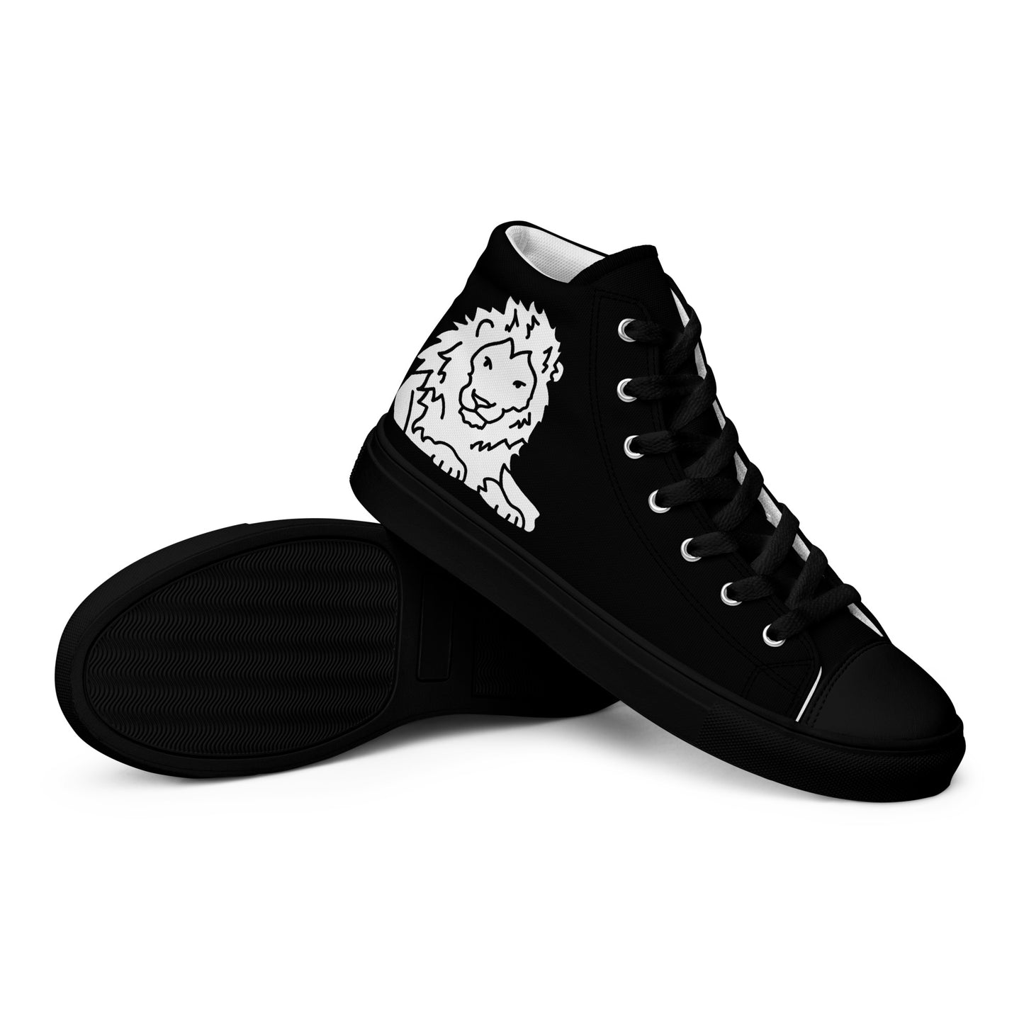 Men’s high top canvas shoes