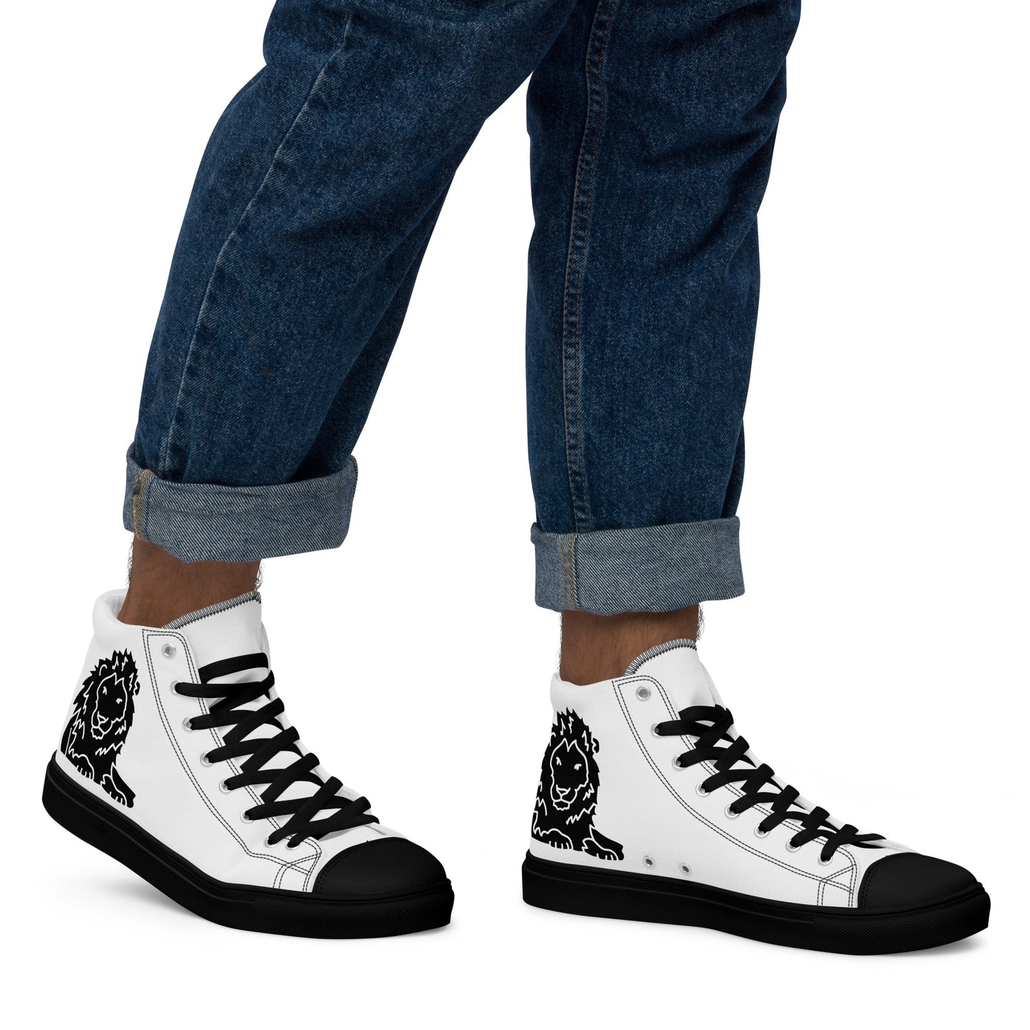 Men’s high top canvas shoes