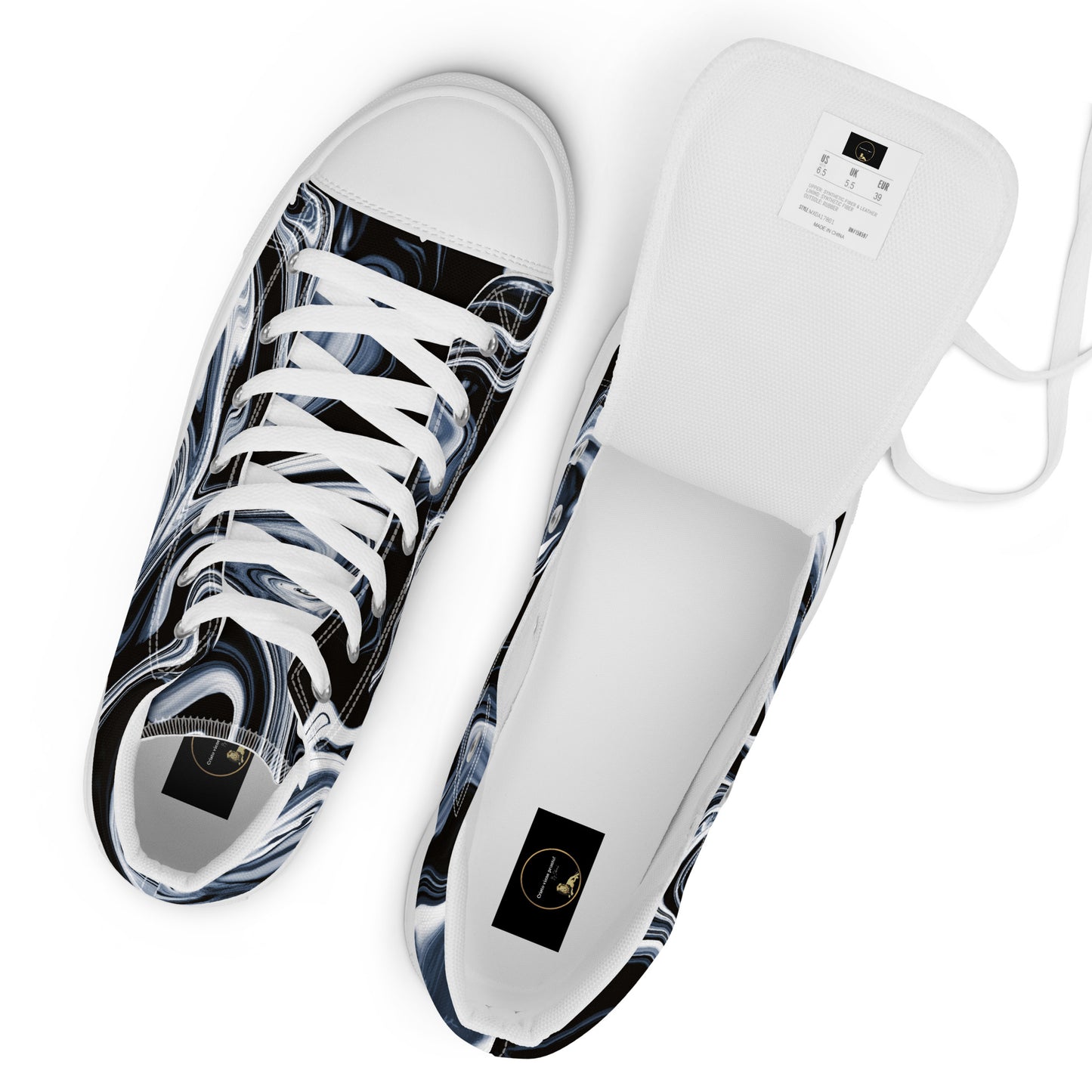 Men’s high top canvas shoes