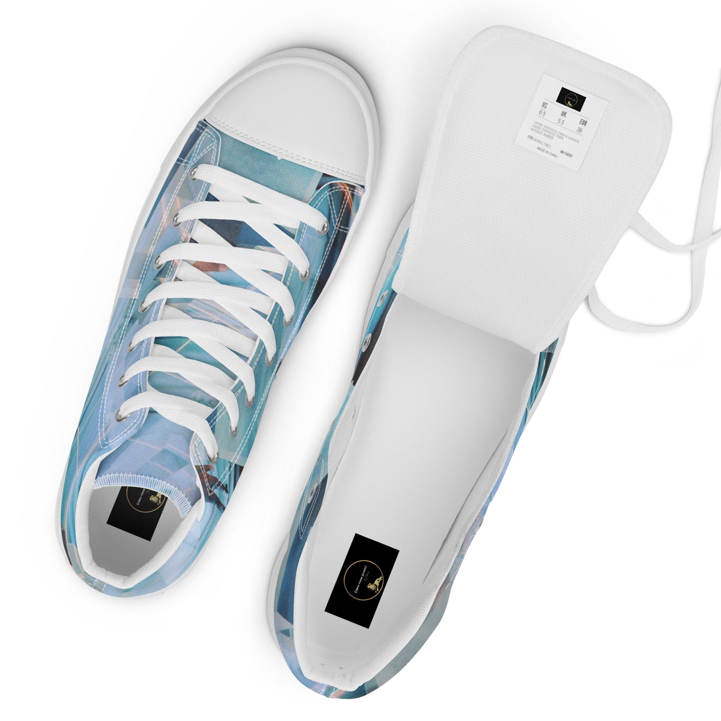 Men’s high top canvas shoes