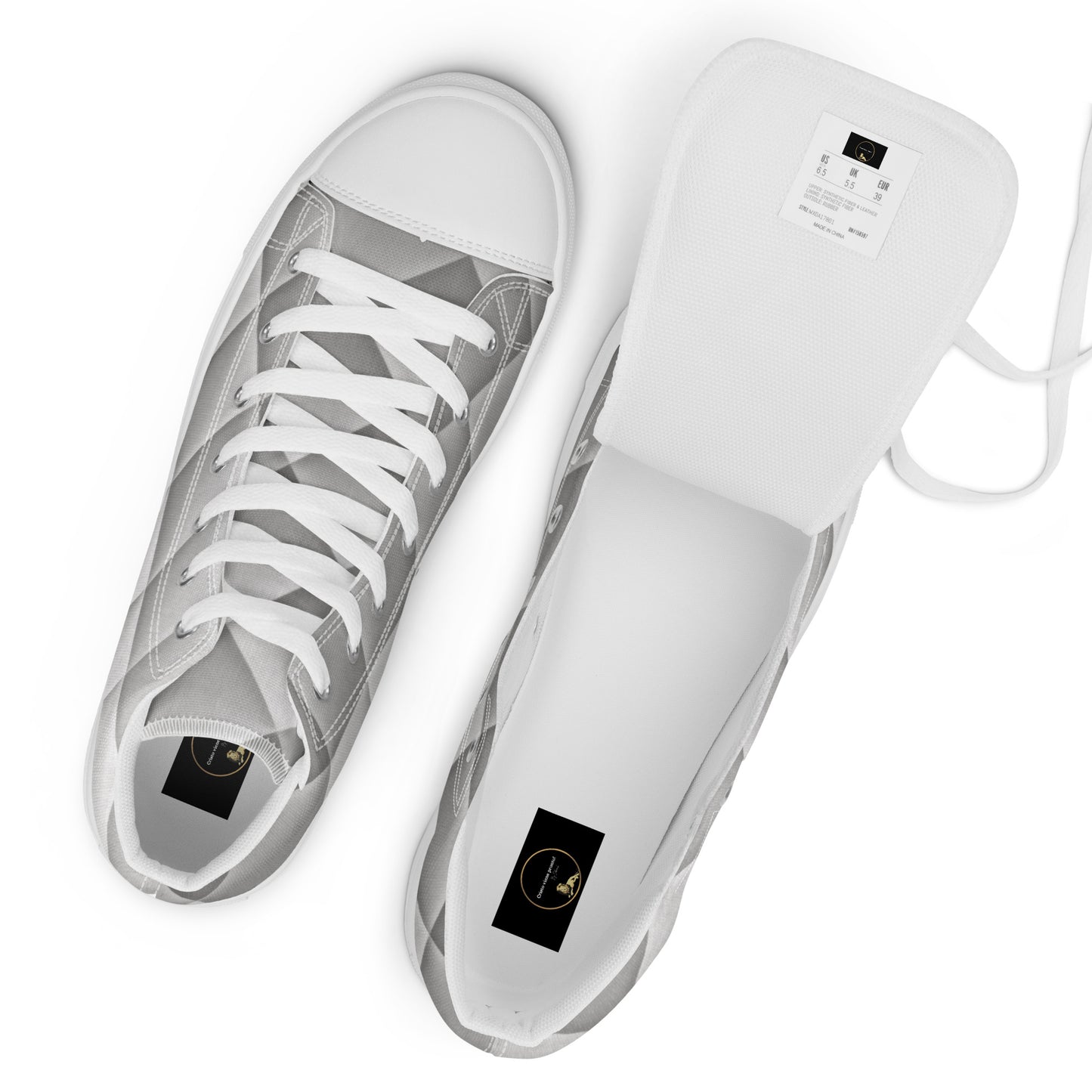 Men’s high top canvas shoes