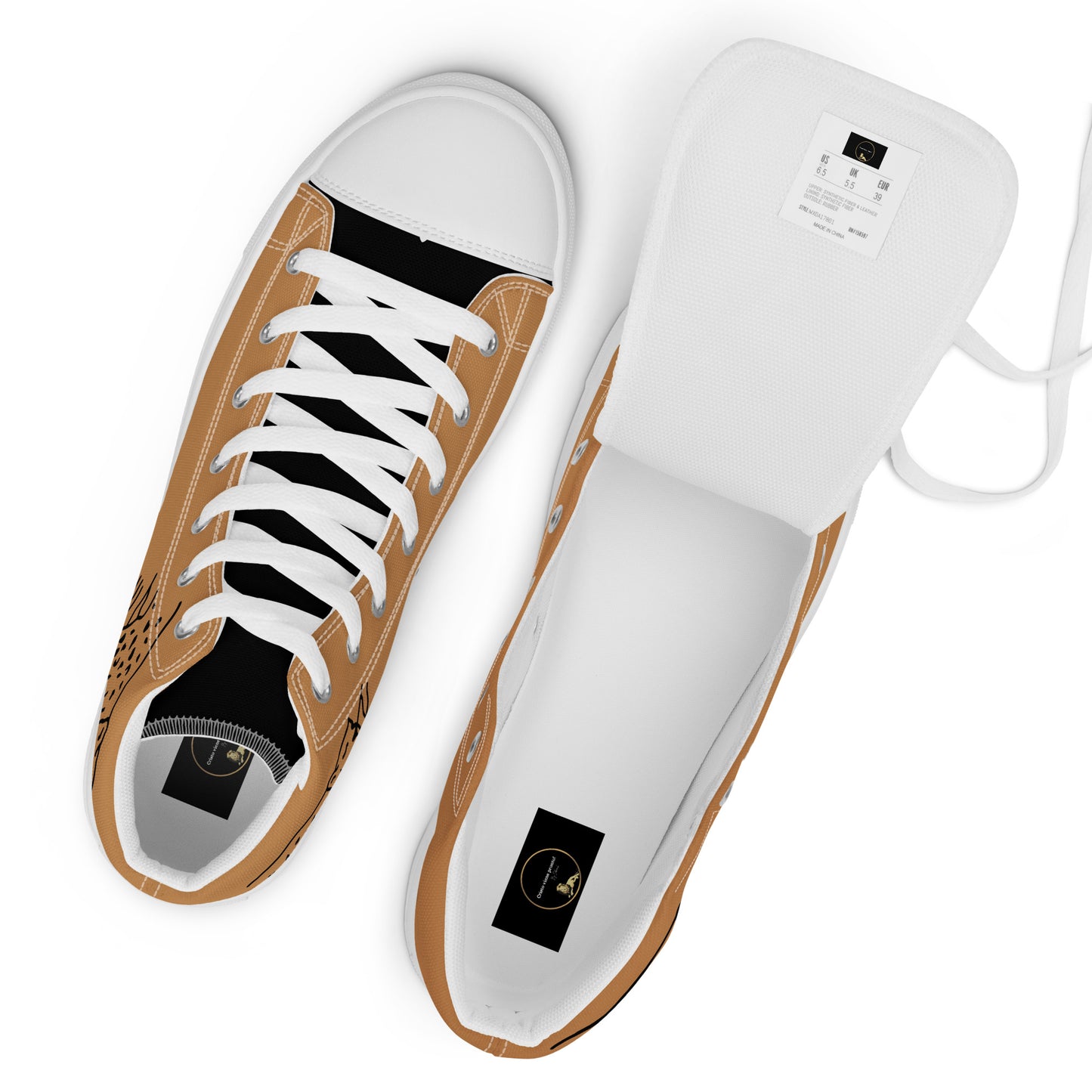 Men’s high top canvas shoes